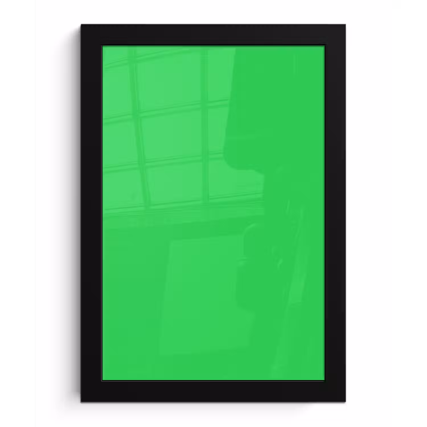 Mint - Green - Groen fotolijst zwart zonder passe partout klein 224 -3d
