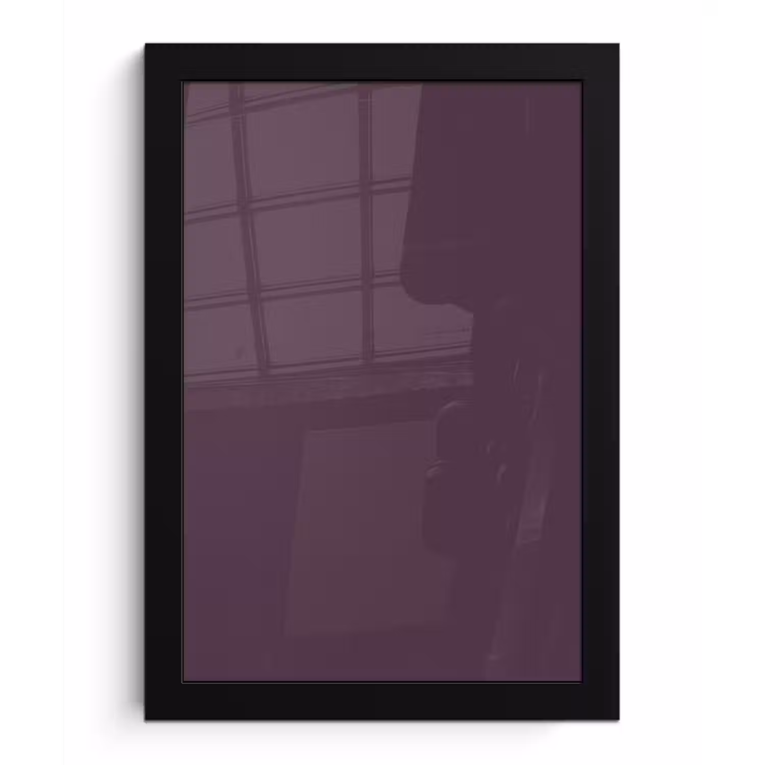 Midnight - Plum - Paars fotolijst zwart zonder passe partout klein 224 -3d