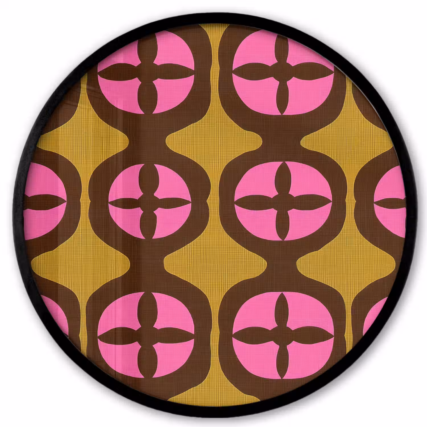 Modern - Patroon - Roze Fotolijst rond zonder passe partout klein 856 -3d