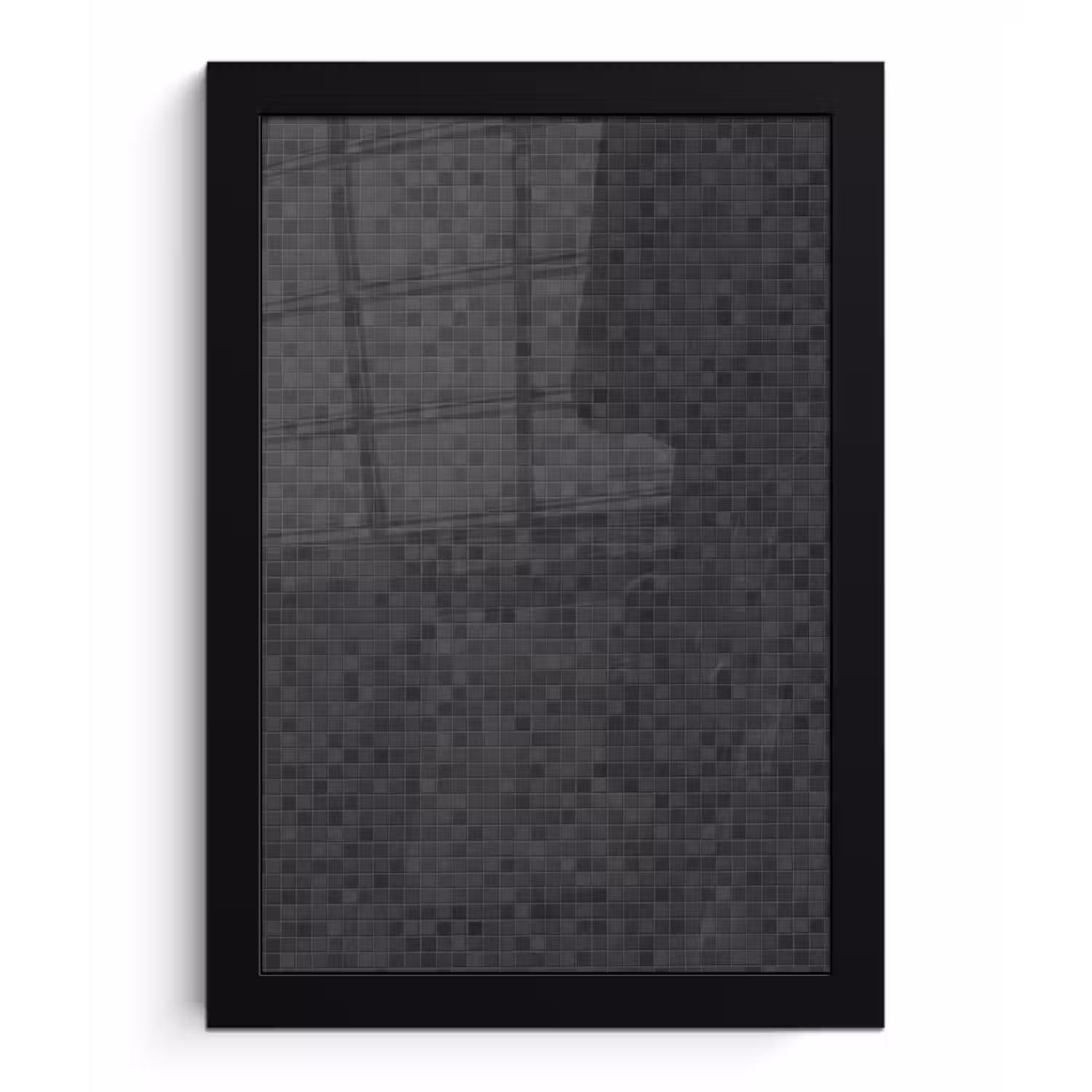 Mozaïek - Patroon - Zwart fotolijst zwart zonder passe partout klein 224 -3d