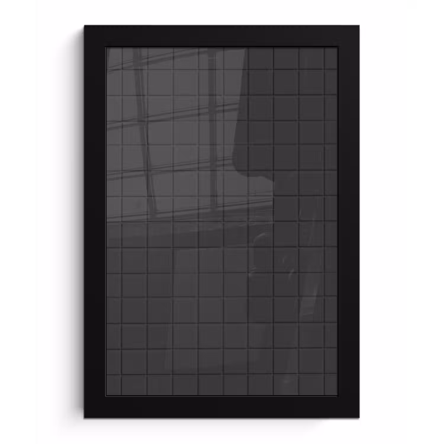 Patroon - Tegel - Antraciet fotolijst zwart zonder passe partout klein 224 -3d