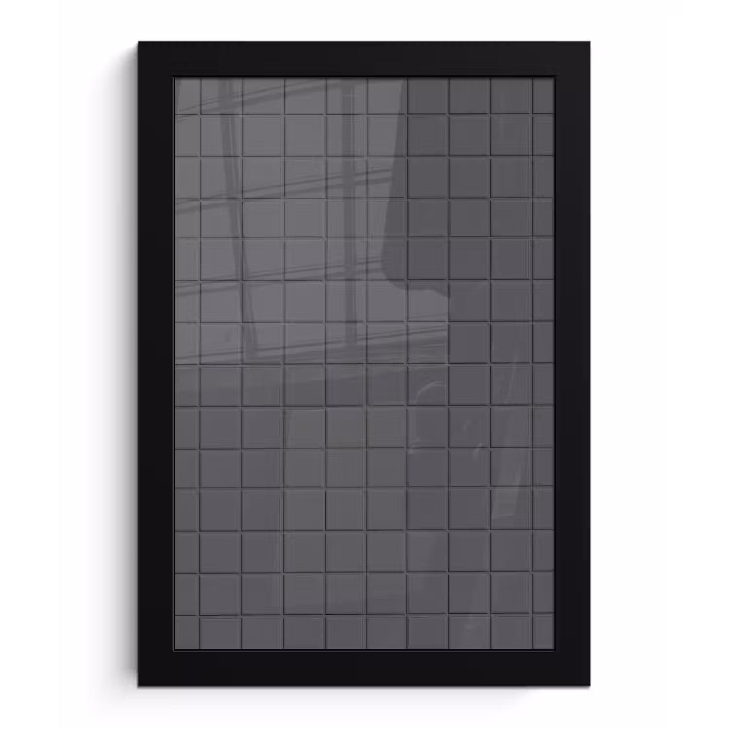 Patroon - Tegel - Grafiet - Grijs fotolijst zwart zonder passe partout klein 224 -3d