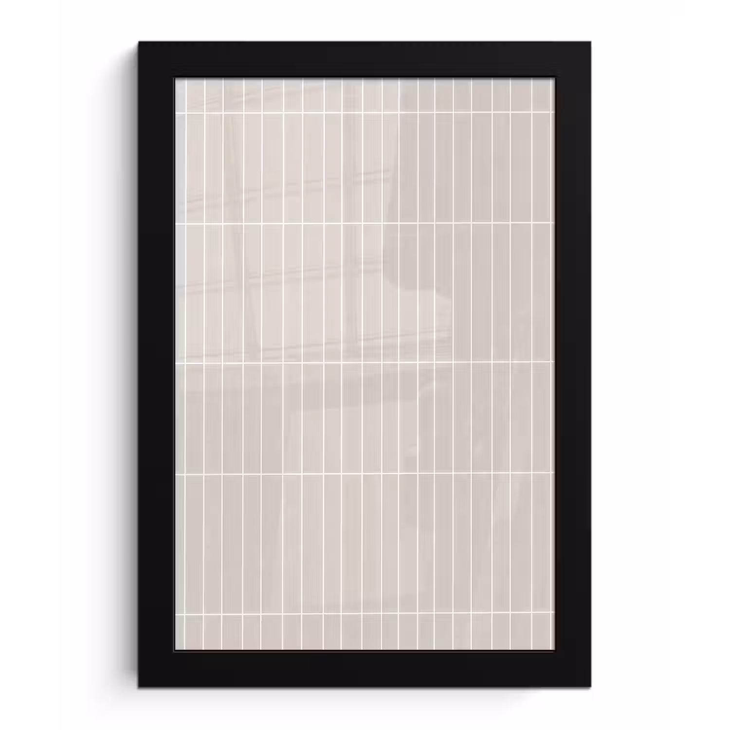 Patroon - Tegels - Zand fotolijst zwart zonder passe partout klein 224 -3d