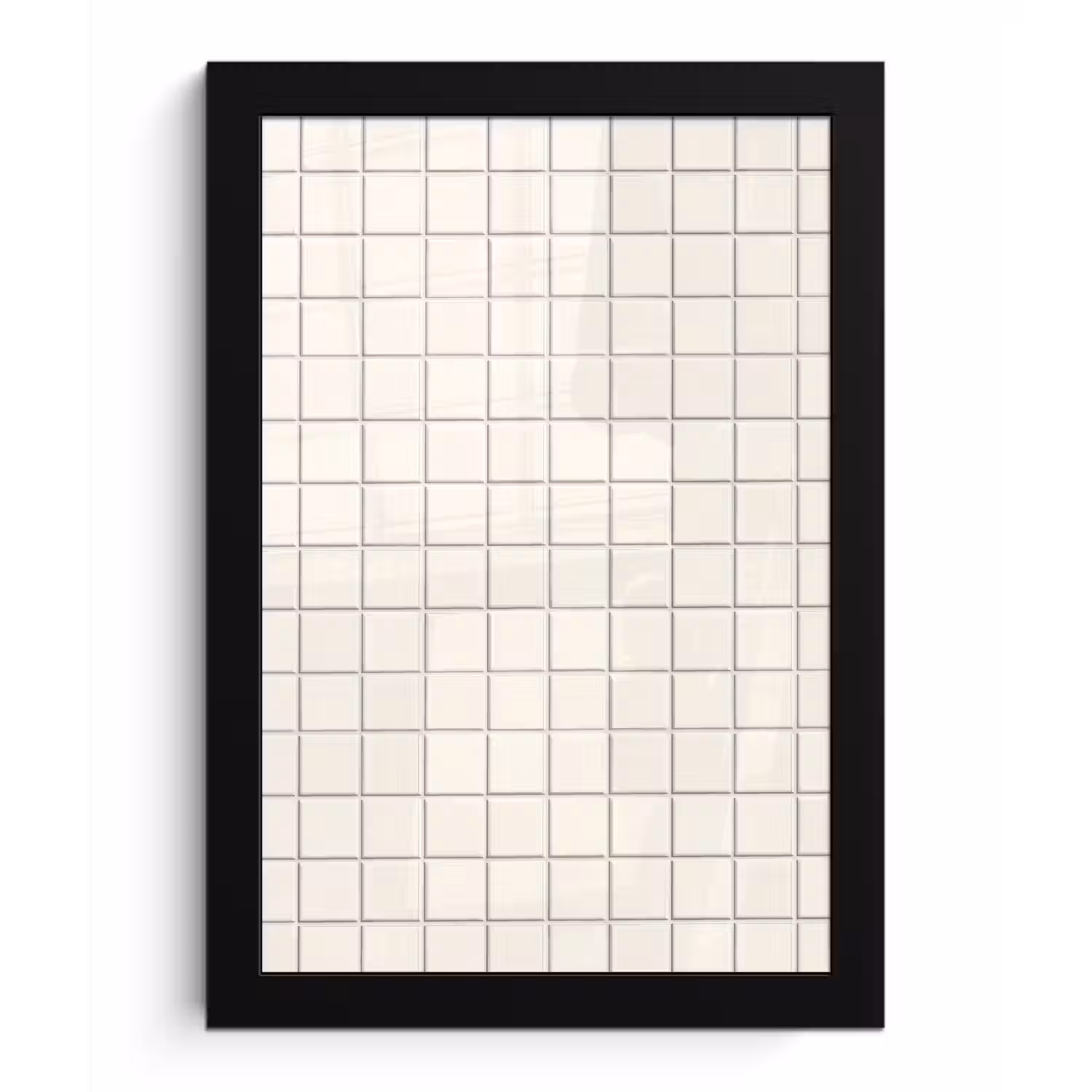 Patroon - Tegels - Wit fotolijst zwart zonder passe partout klein 224 -3d