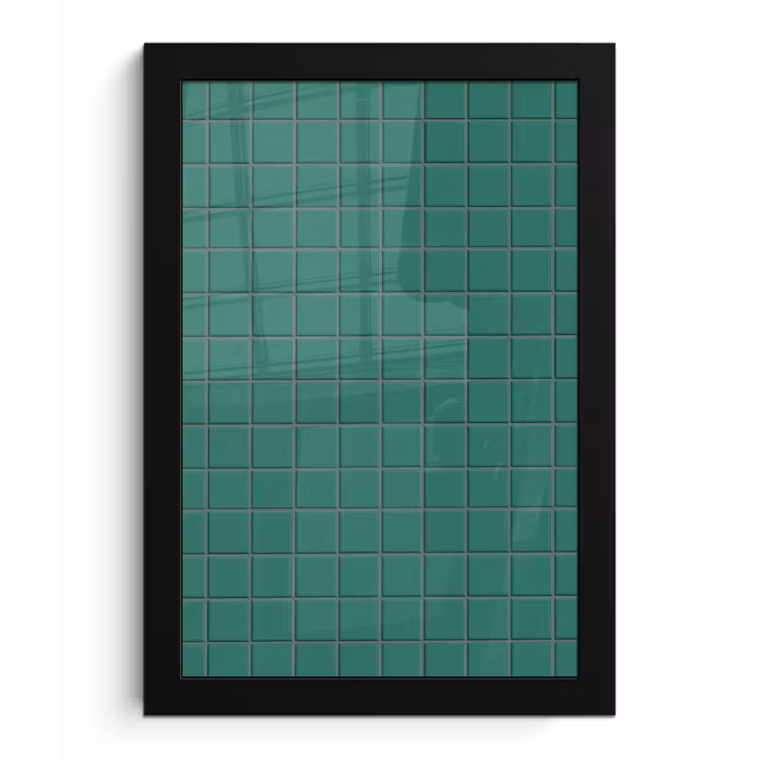 Patroon - Patroon - Smaragd fotolijst zwart zonder passe partout klein 224 -3d