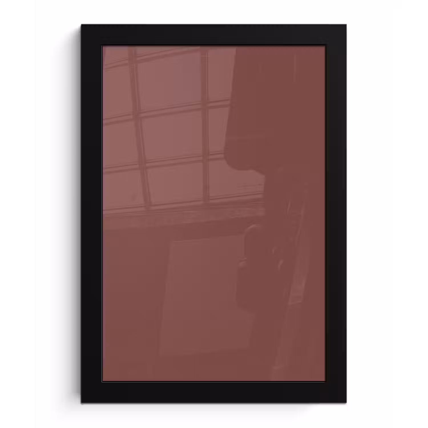 Muted - Raisin - Rood fotolijst zwart zonder passe partout klein 224 -3d