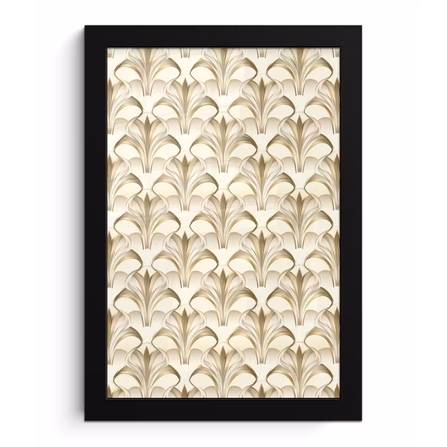 Ornament - Barok - Goud fotolijst zwart zonder passe partout klein 224 -3d