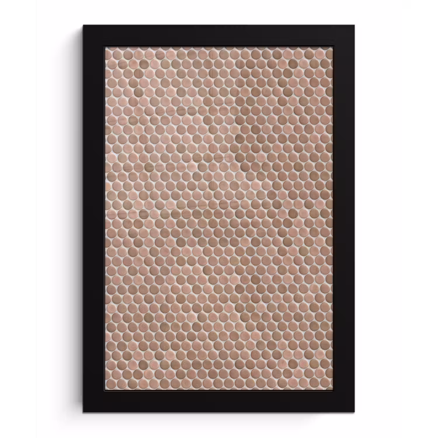 Penny - Mozaïek - Oudroze - Terracotta fotolijst zwart zonder passe partout klein 224 -3d
