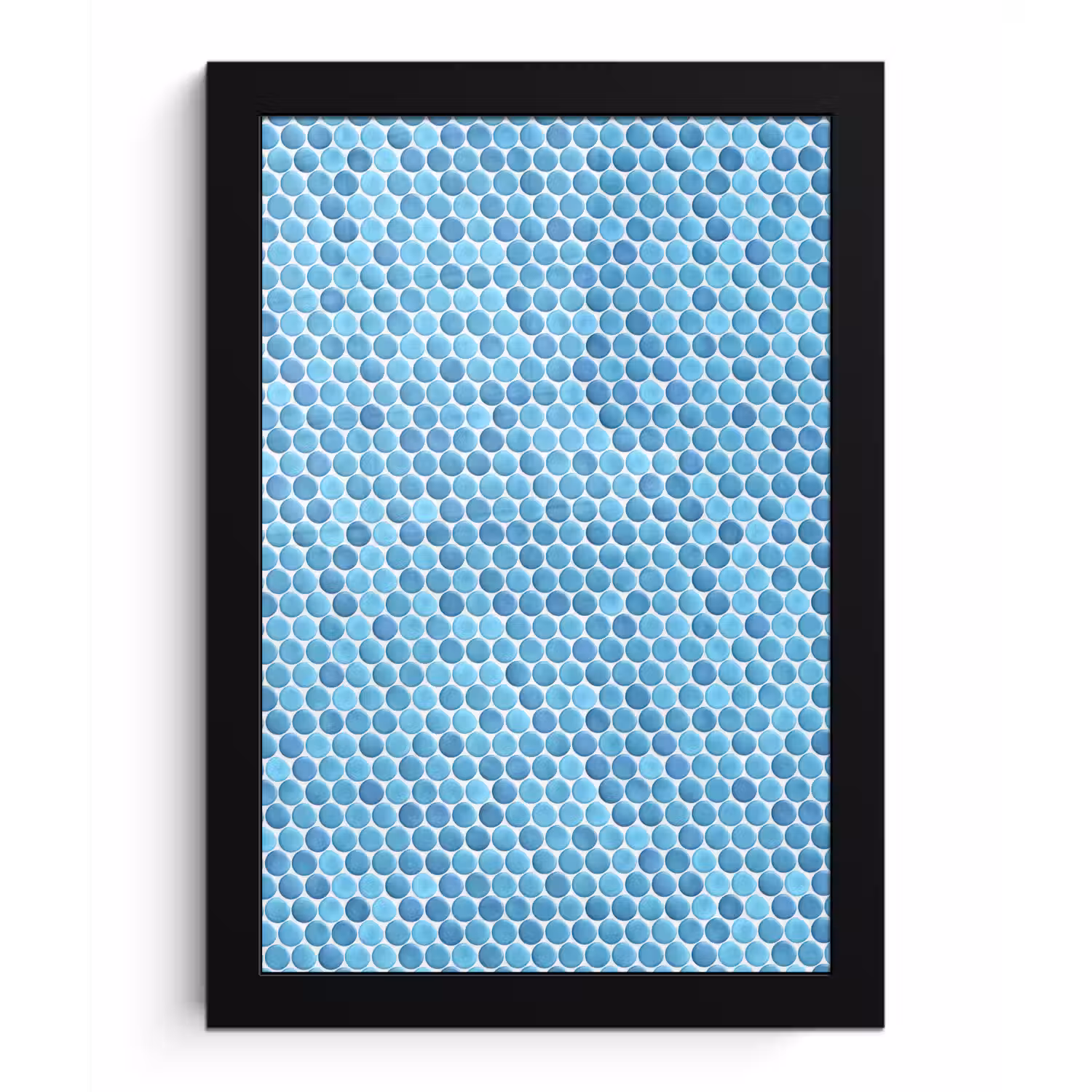 Penny - Mozaïek - Lichtblauw fotolijst zwart zonder passe partout klein 224 -3d