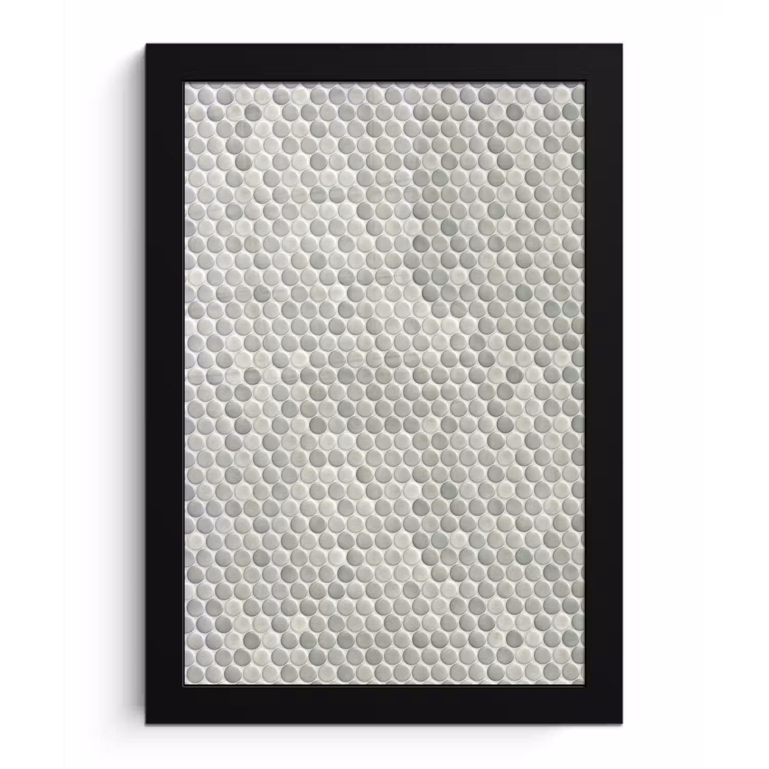 Penny - Mozaïek - Lichtgrijs fotolijst zwart zonder passe partout klein 224 -3d