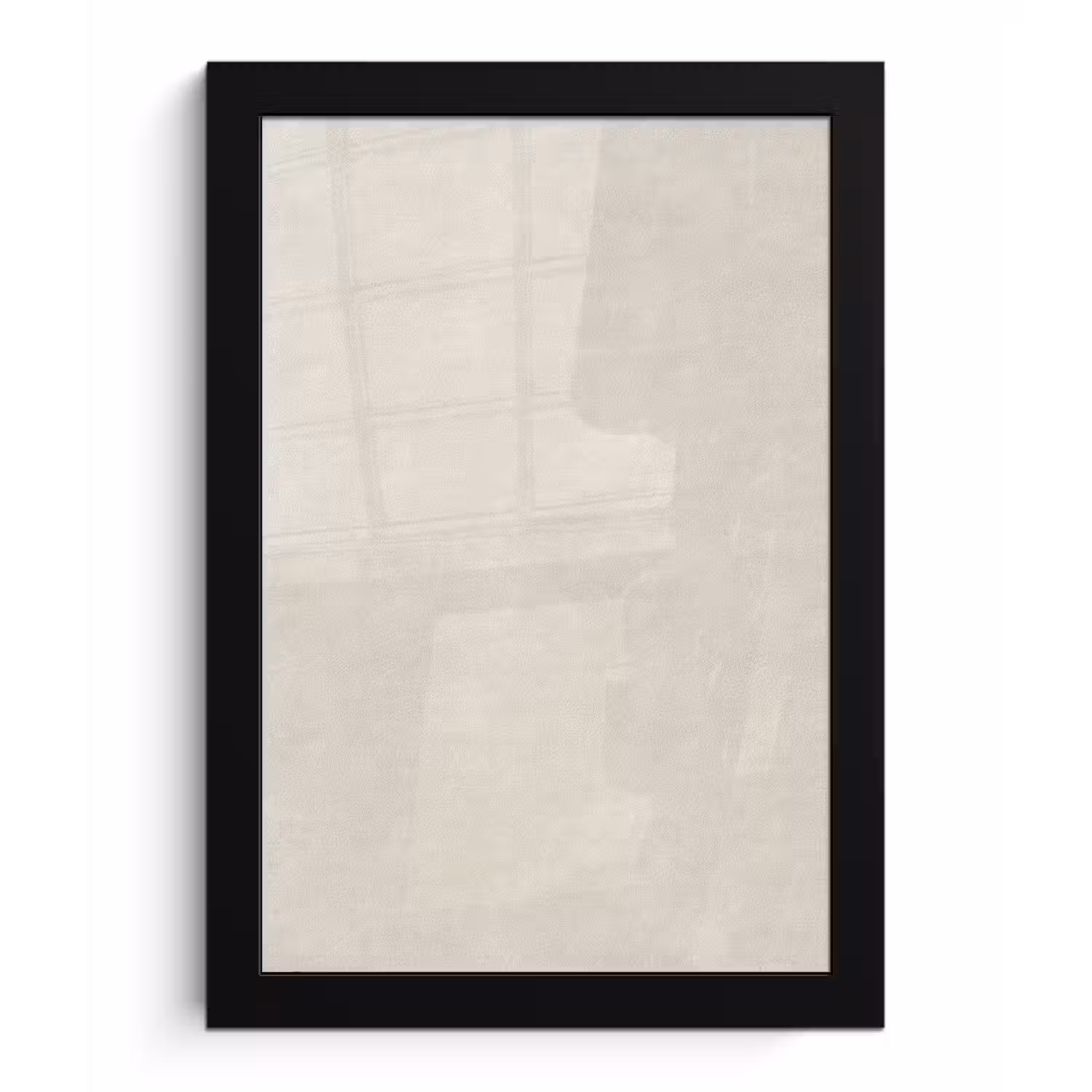 Zandkleurig - Modern - Egaal fotolijst zwart zonder passe partout klein 224 -3d