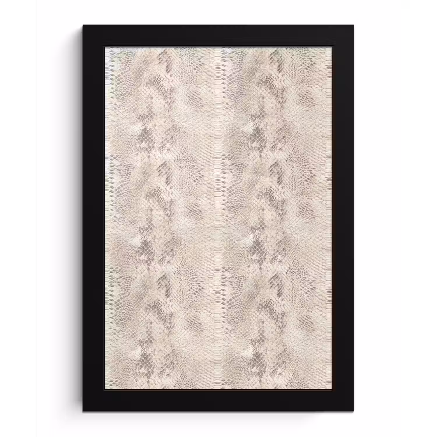 Slang - Patroon - Beige fotolijst zwart zonder passe partout klein 224 -3d