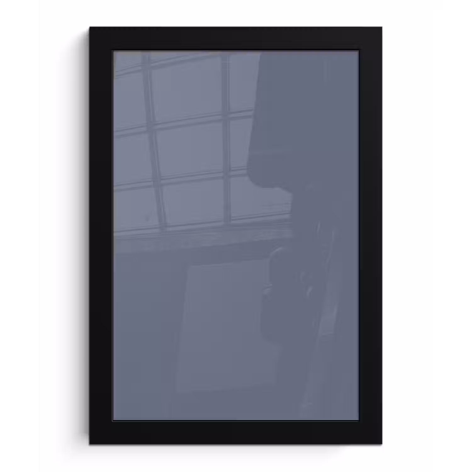 Slate - Whisper - Blauw fotolijst zwart zonder passe partout klein 224 -3d