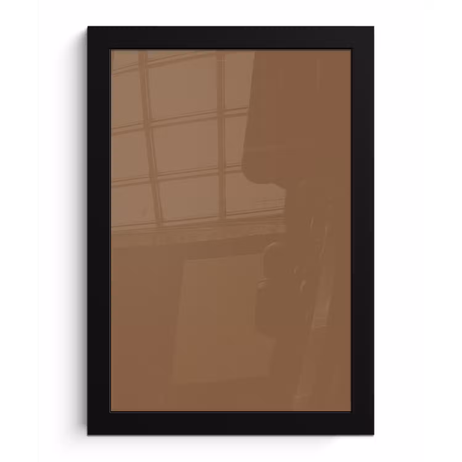 Soft - Walnut - Bruin fotolijst zwart zonder passe partout klein 224 -3d