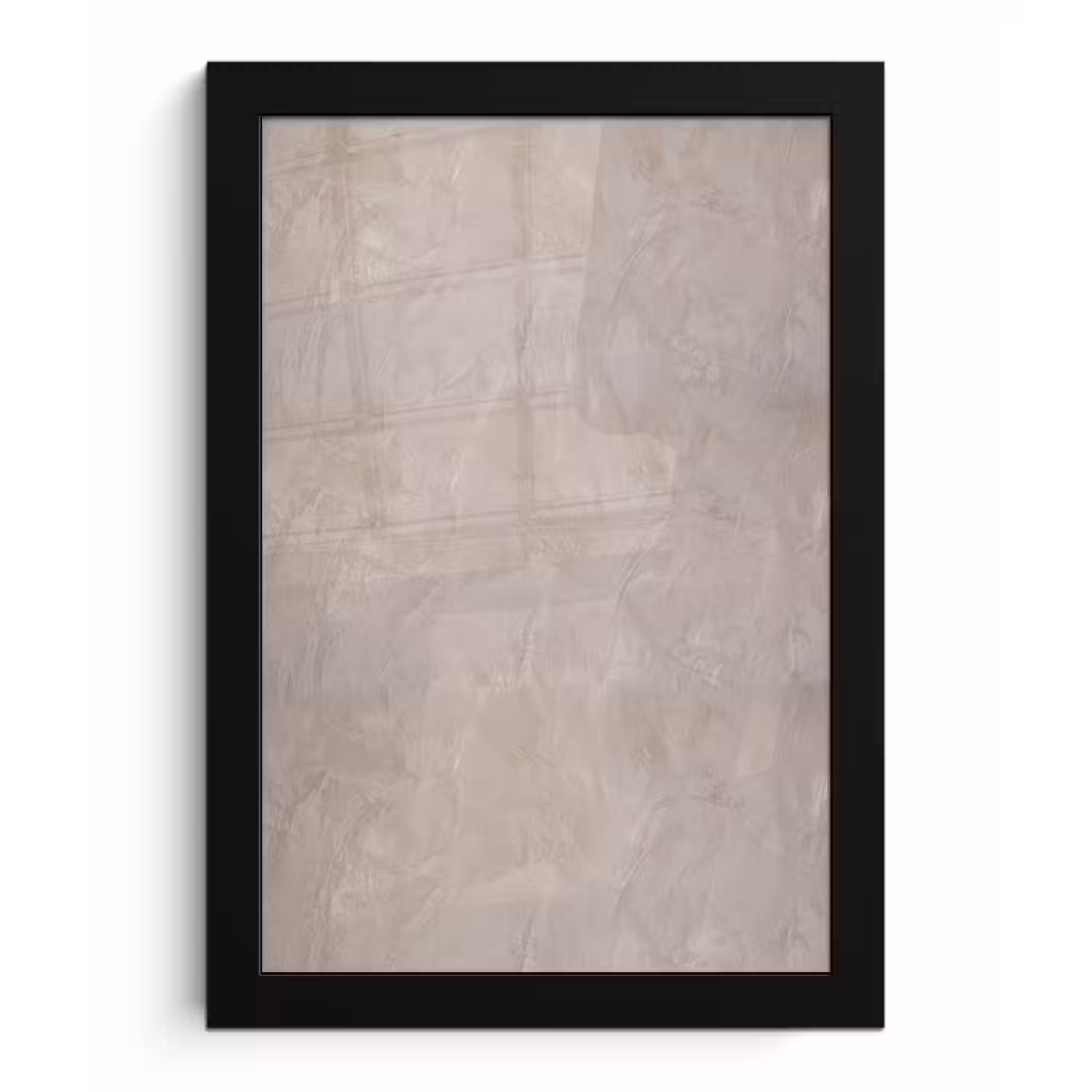 Textuur - Wand - Modern - Beige - Abstract fotolijst zwart zonder passe partout klein -3d