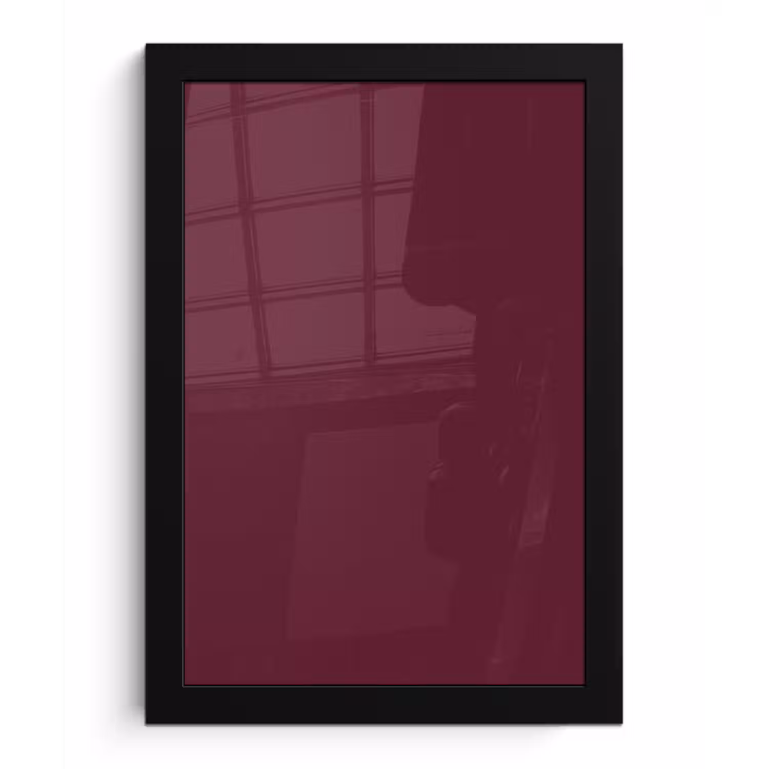 Deep - Plum - Paars fotolijst zwart zonder passe partout klein 224 -3d