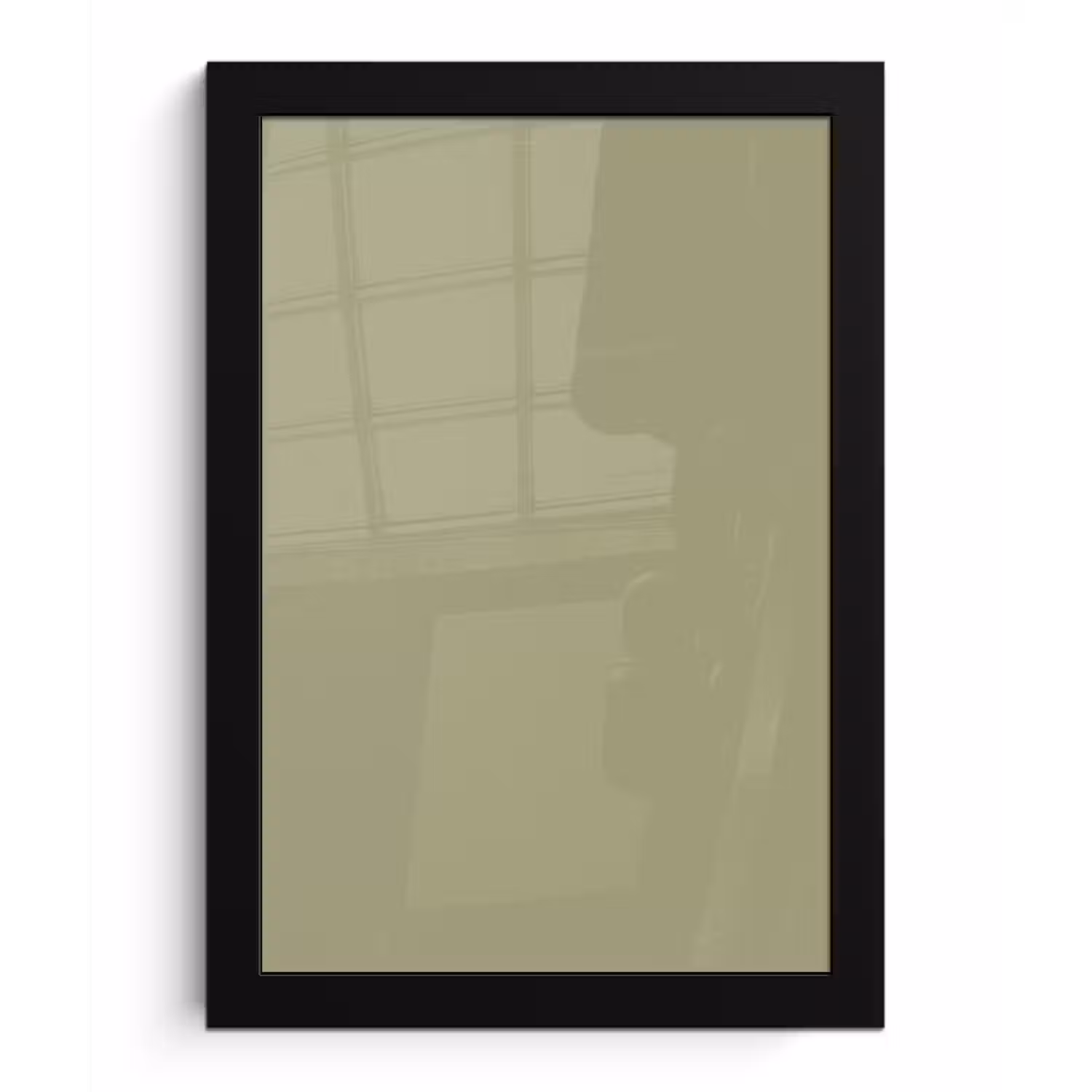 Vintage - Sage - Groen fotolijst zwart zonder passe partout klein 224 -3d