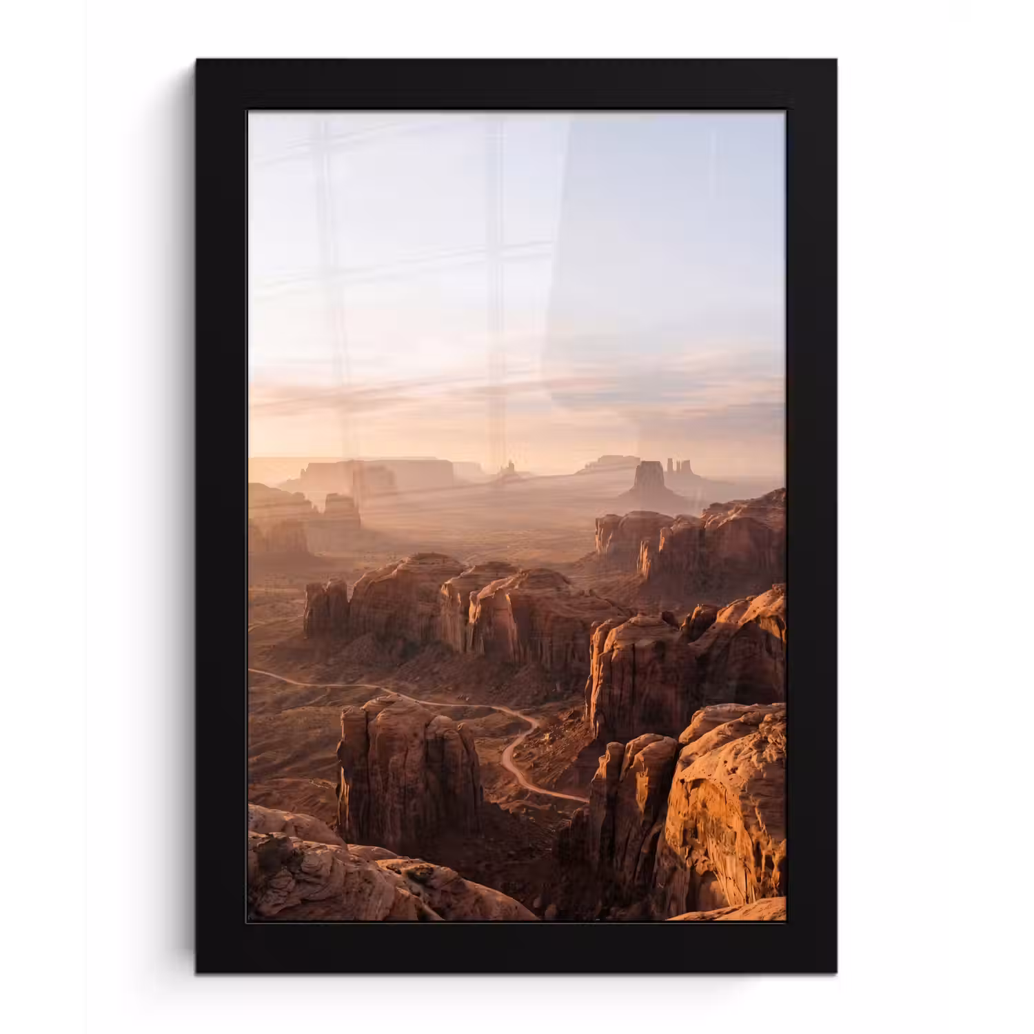 Woestijn - Landschap - Natuur fotolijst zwart zonder passe partout klein -3d