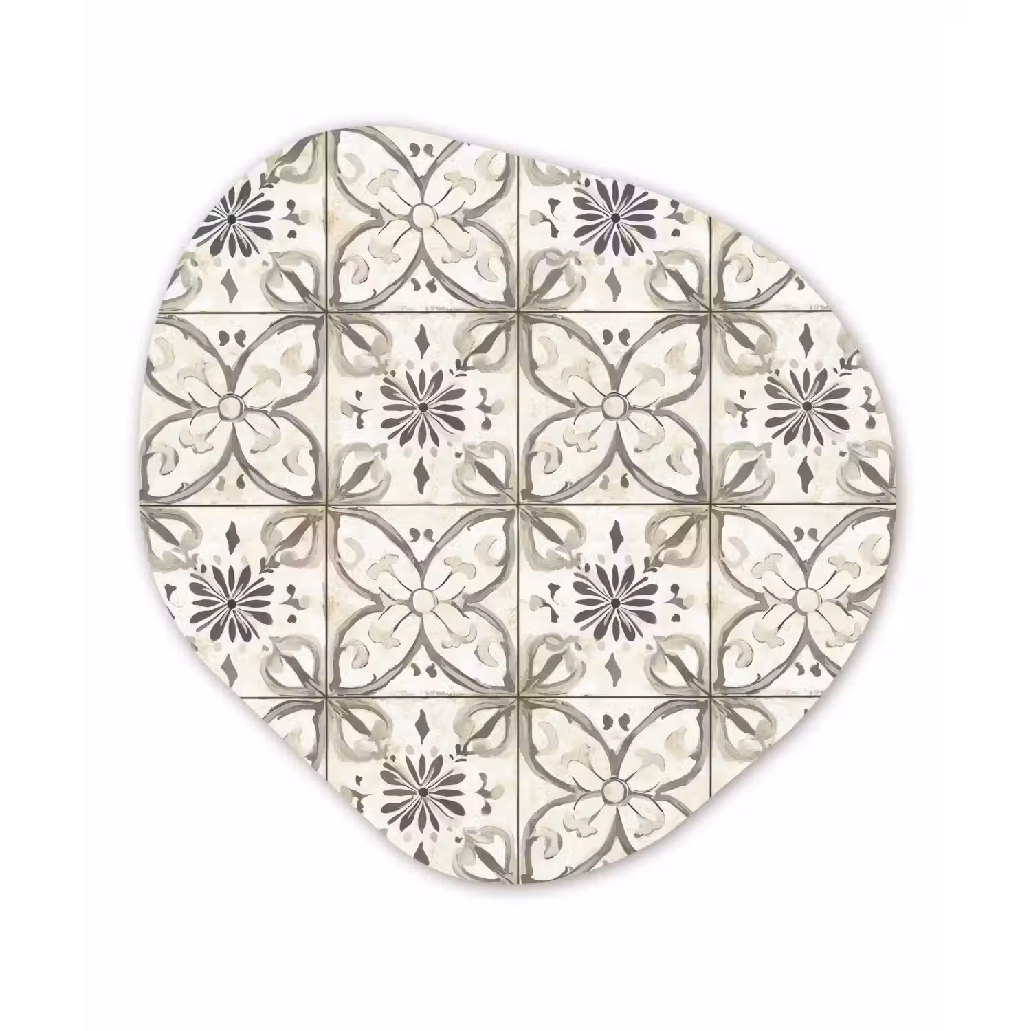 Antiek - Tegel - Beige Wandcirkel Organisch Forex 3mm klein 629 -3d
