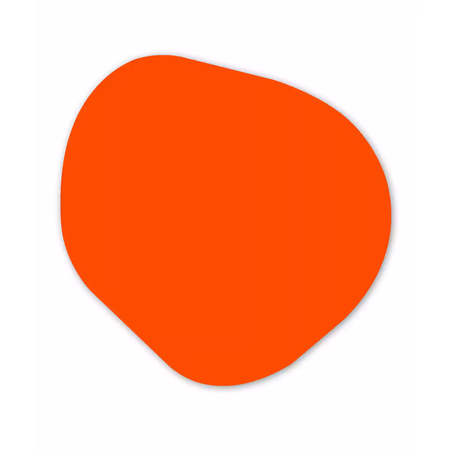 Fiery - Tangerine - Oranje Wandcirkel Organisch Forex 3mm klein 629 -3d