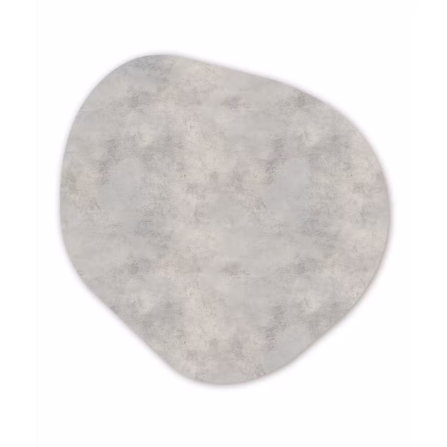 Grijs - Beton - Industrieel Wandcirkel Organisch Forex 3mm klein 629 -3d