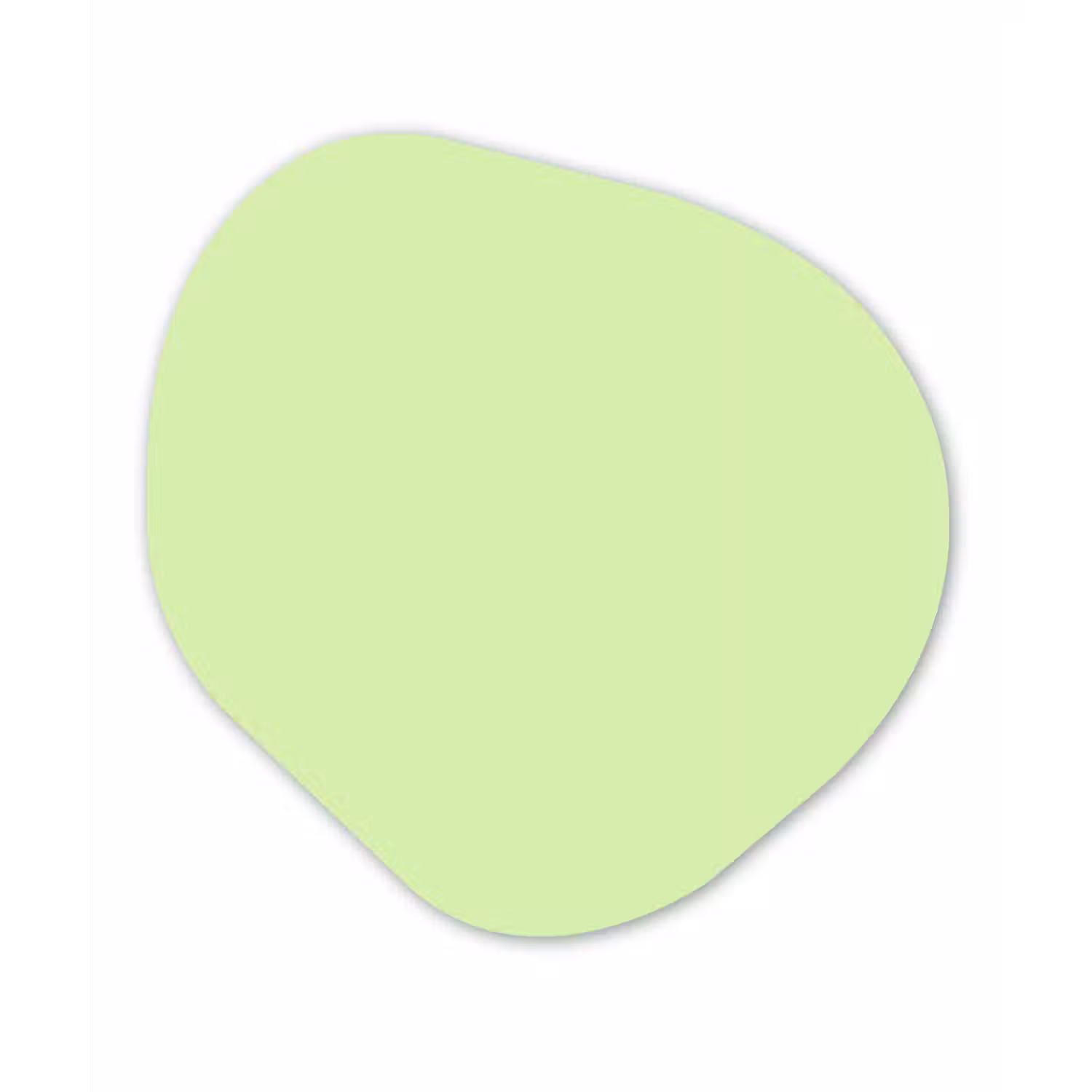 Light - Lime - Groen Wandcirkel Organisch Forex 3mm klein 629 -3d