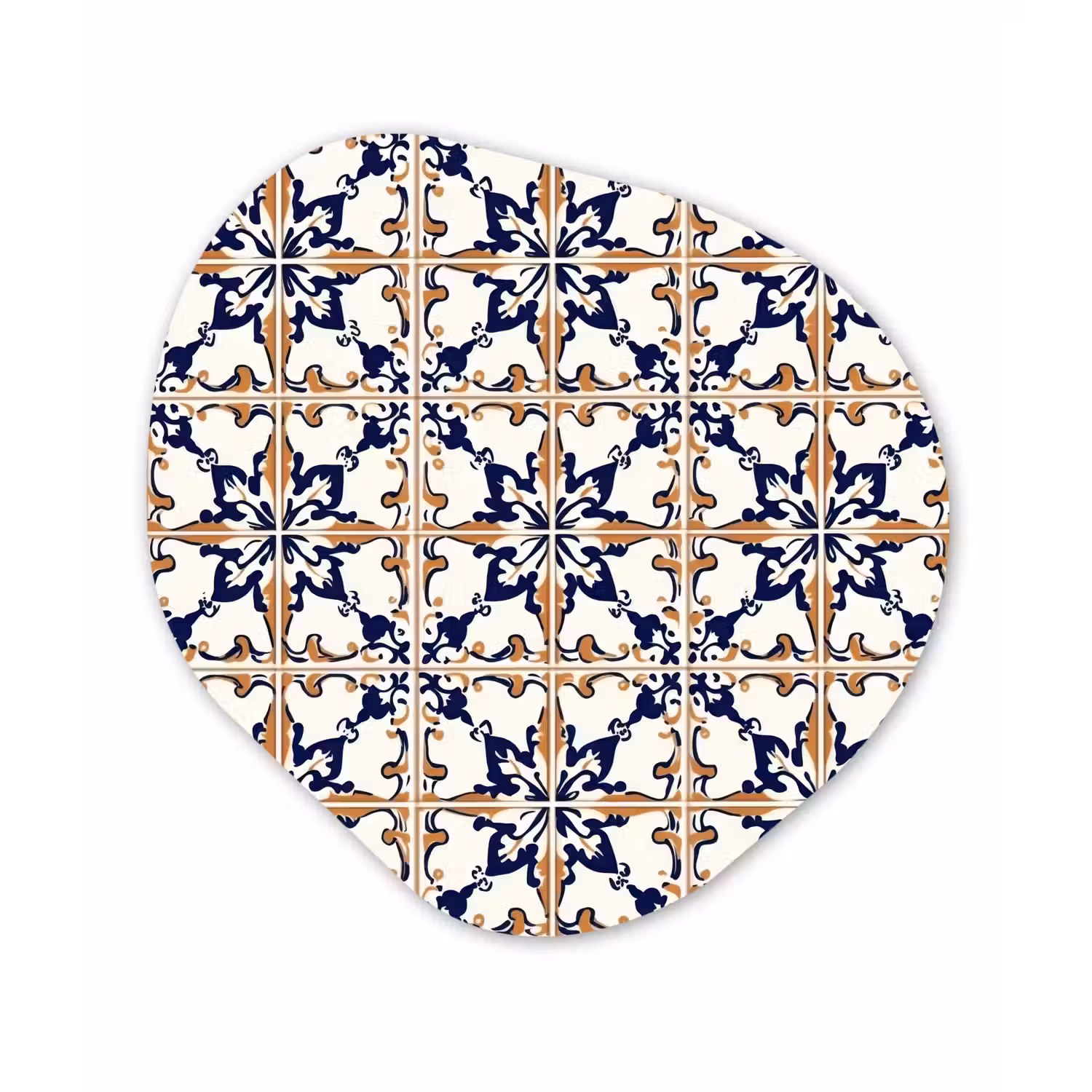 Klassiek - Patroon - Kleurrijk Wandcirkel Organisch Forex 3mm klein 629 -3d