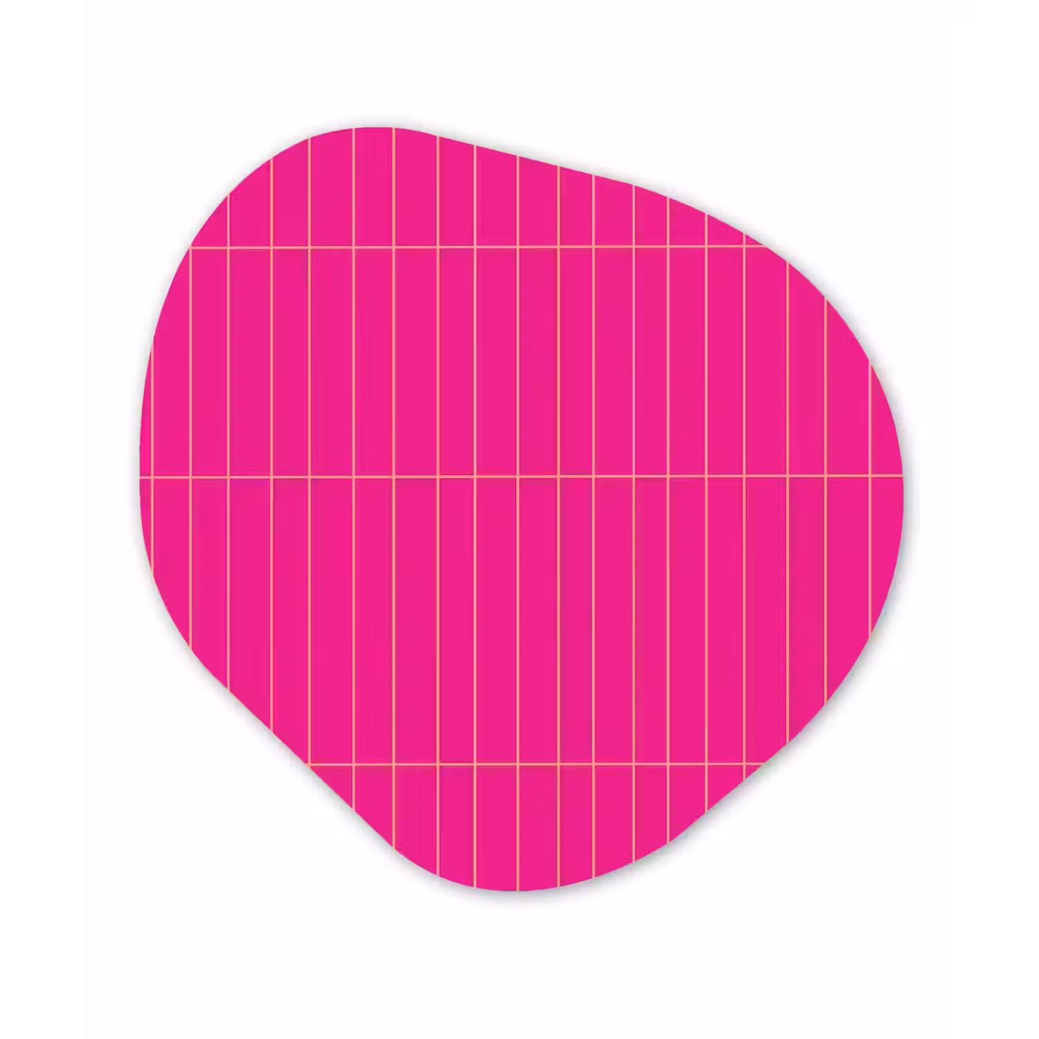 Patroon - Tegel - Magenta - Roze Wandcirkel Organisch Forex 3mm klein 629 -3d