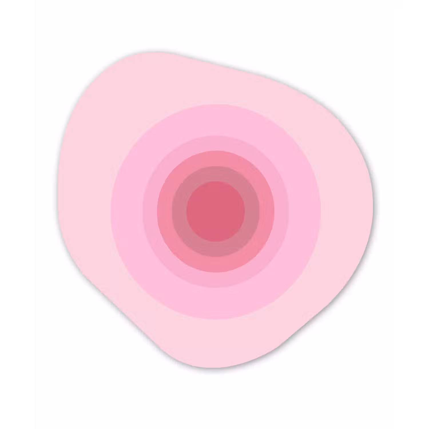 Patroon - Cirkels - Abstract - Roze - Modern Wandcirkel Organisch Forex 3mm klein -3d