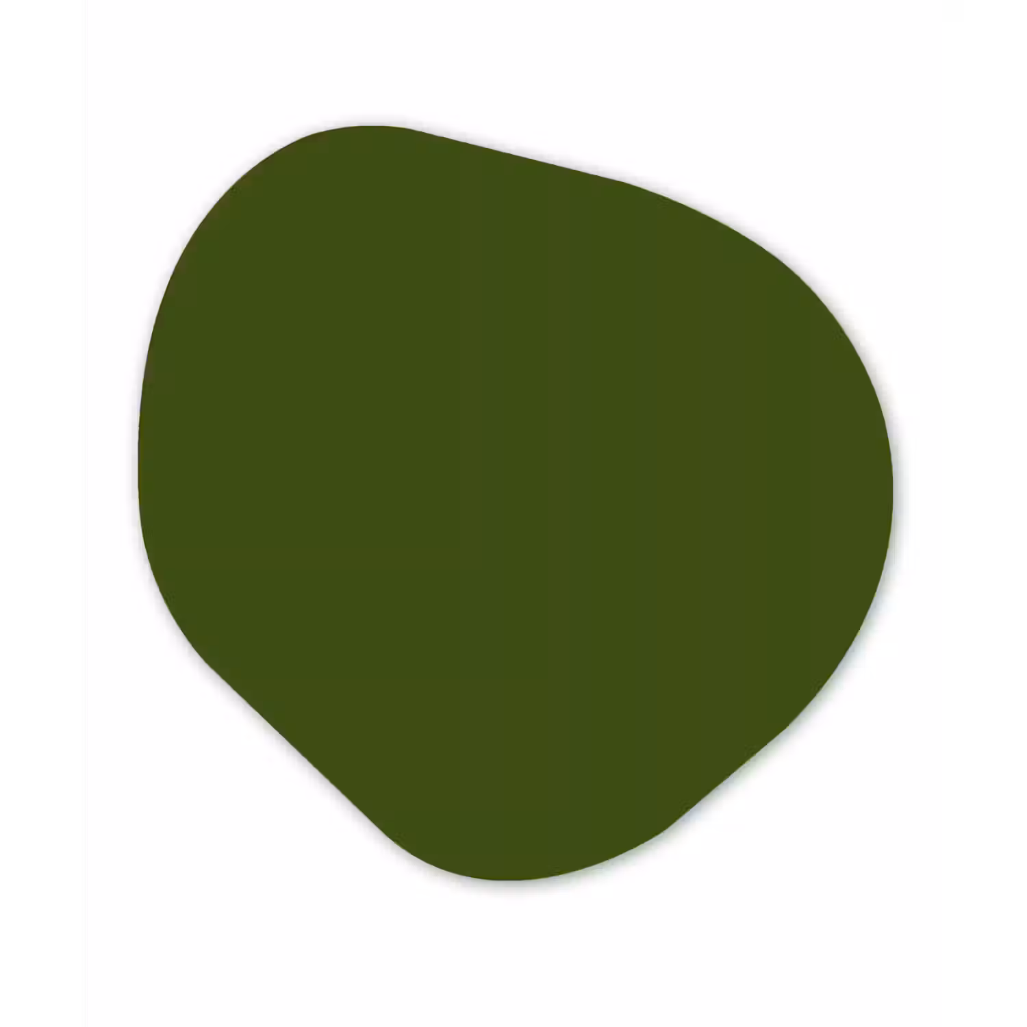 Olive - Drab - Groen Wandcirkel Organisch Forex 3mm klein 629 -3d