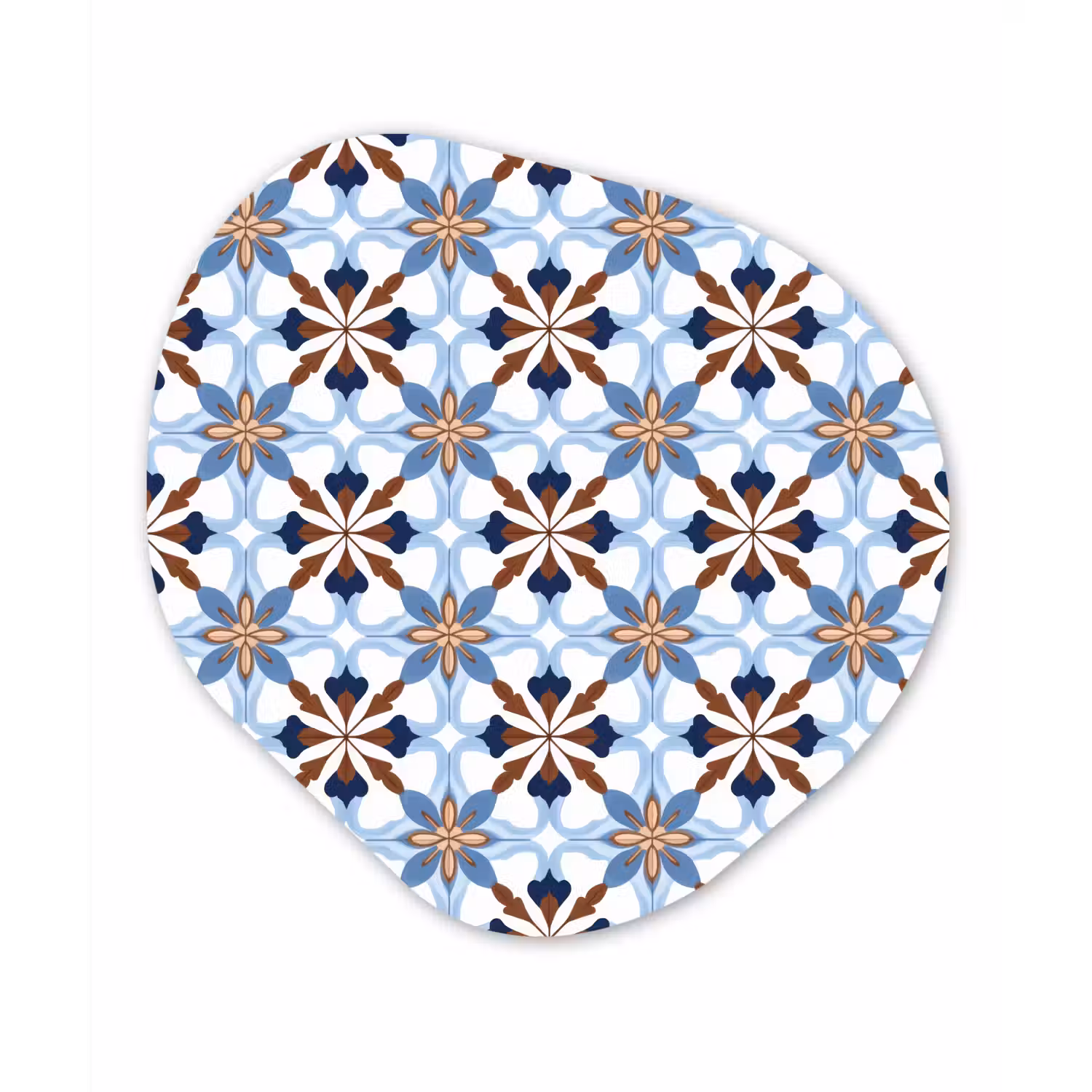 Ornament - Tegel - Kleurrijk Wandcirkel Organisch Forex 3mm klein 629 -3d