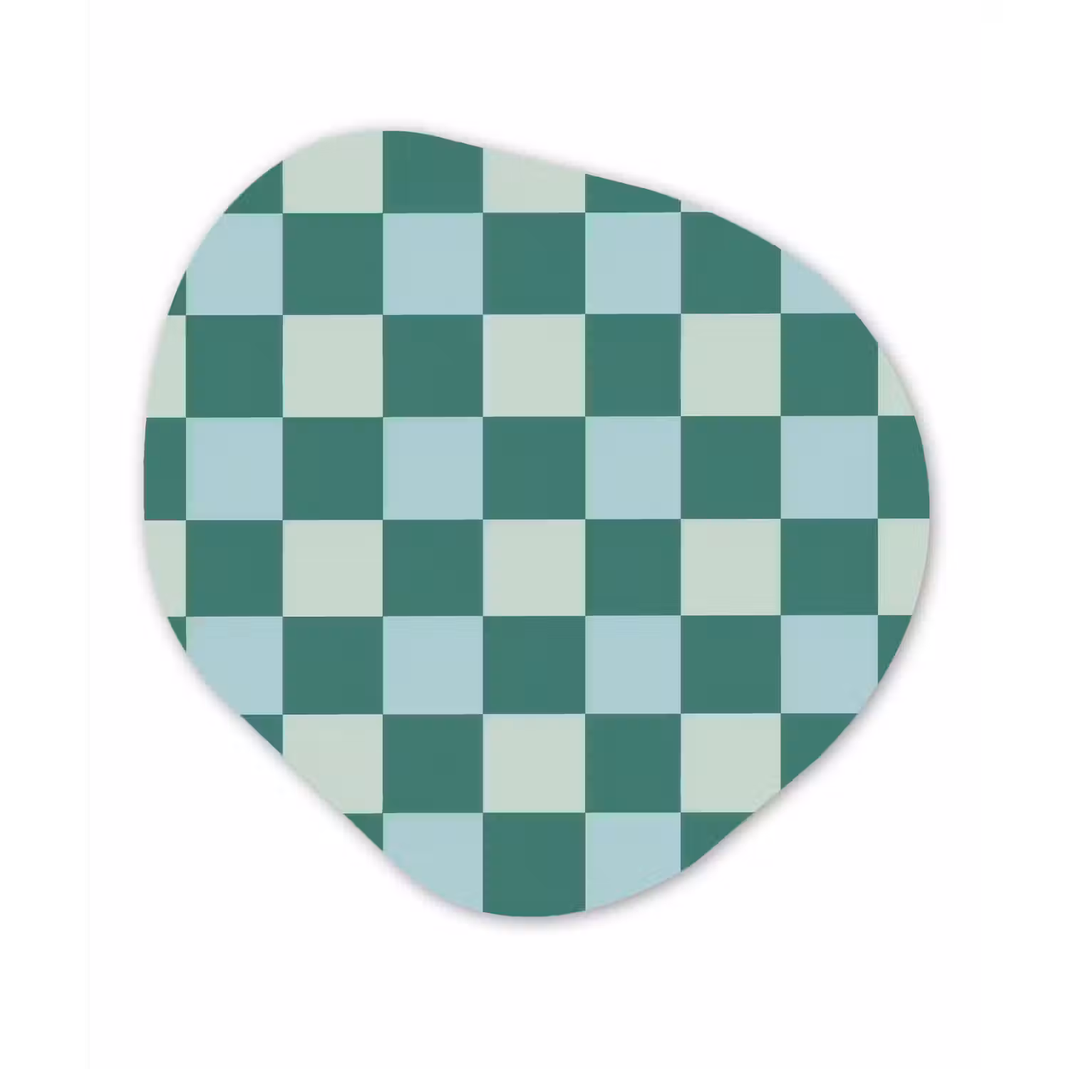 Schaak - Klassiek - Groen Wandcirkel Organisch Forex 3mm klein 629 -3d
