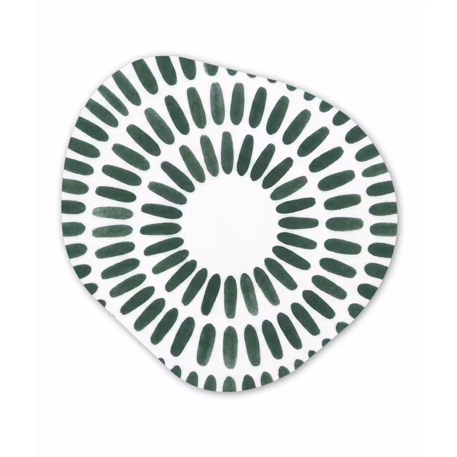 Abstract - Cirkel - Patroon - Modern - Groen Wandcirkel Organisch Forex 3mm klein -3d