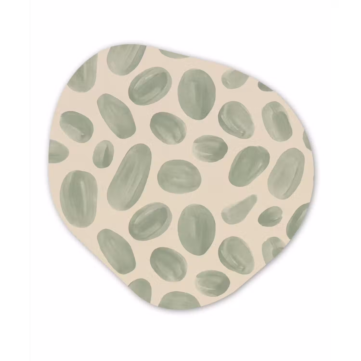 Abstract - Patroon - Organisch - Groen - Modern Wandcirkel Organisch Forex 3mm klein -3d
