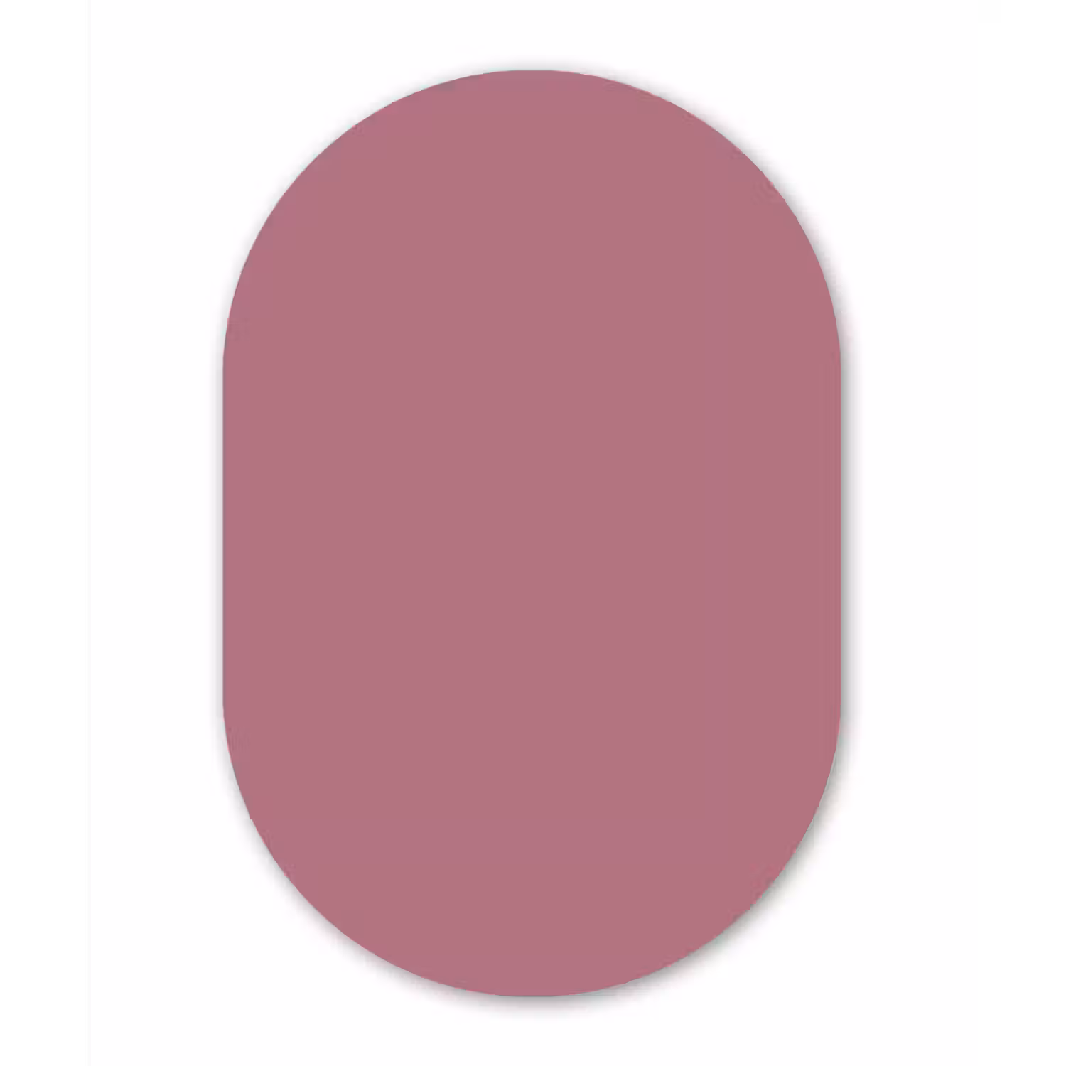Antique - Mauve - Roze Wandcirkel Ovaal Forex klein 630 -3d