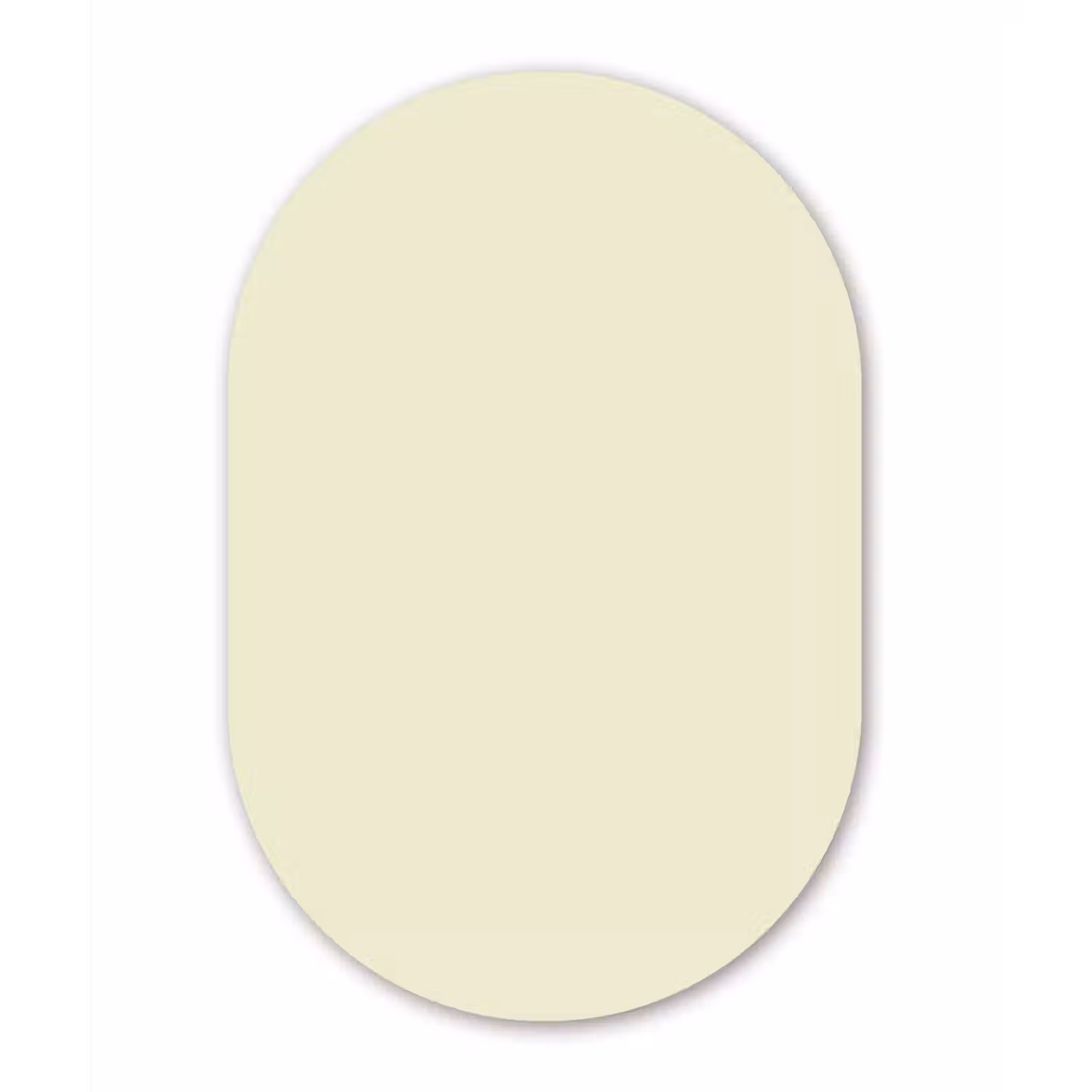 Arctic - Daisy - Nude Wandcirkel Ovaal Forex klein 630 -3d