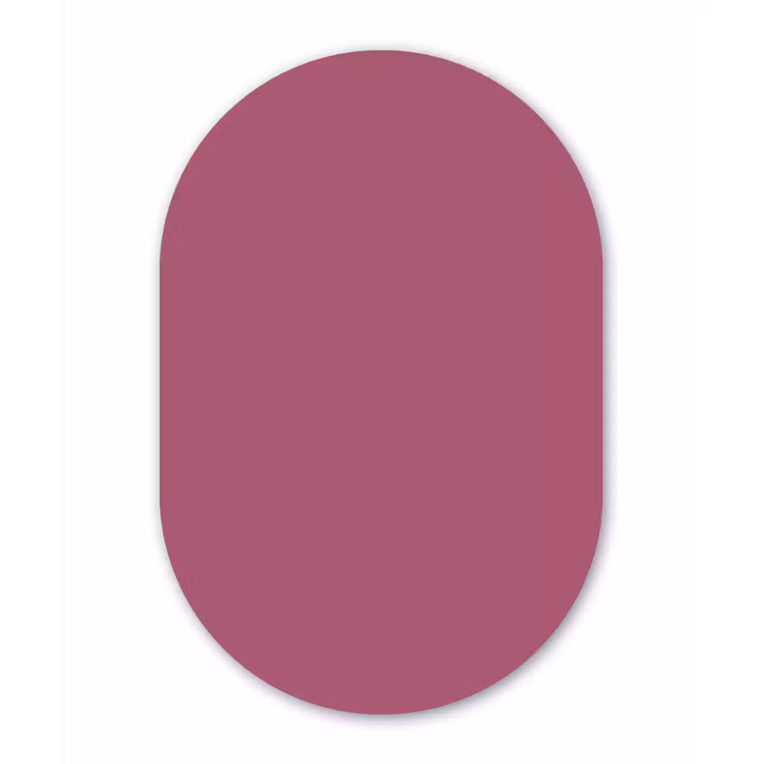 Berry - Roze -Pink Wandcirkel Ovaal Forex klein 630 -3d