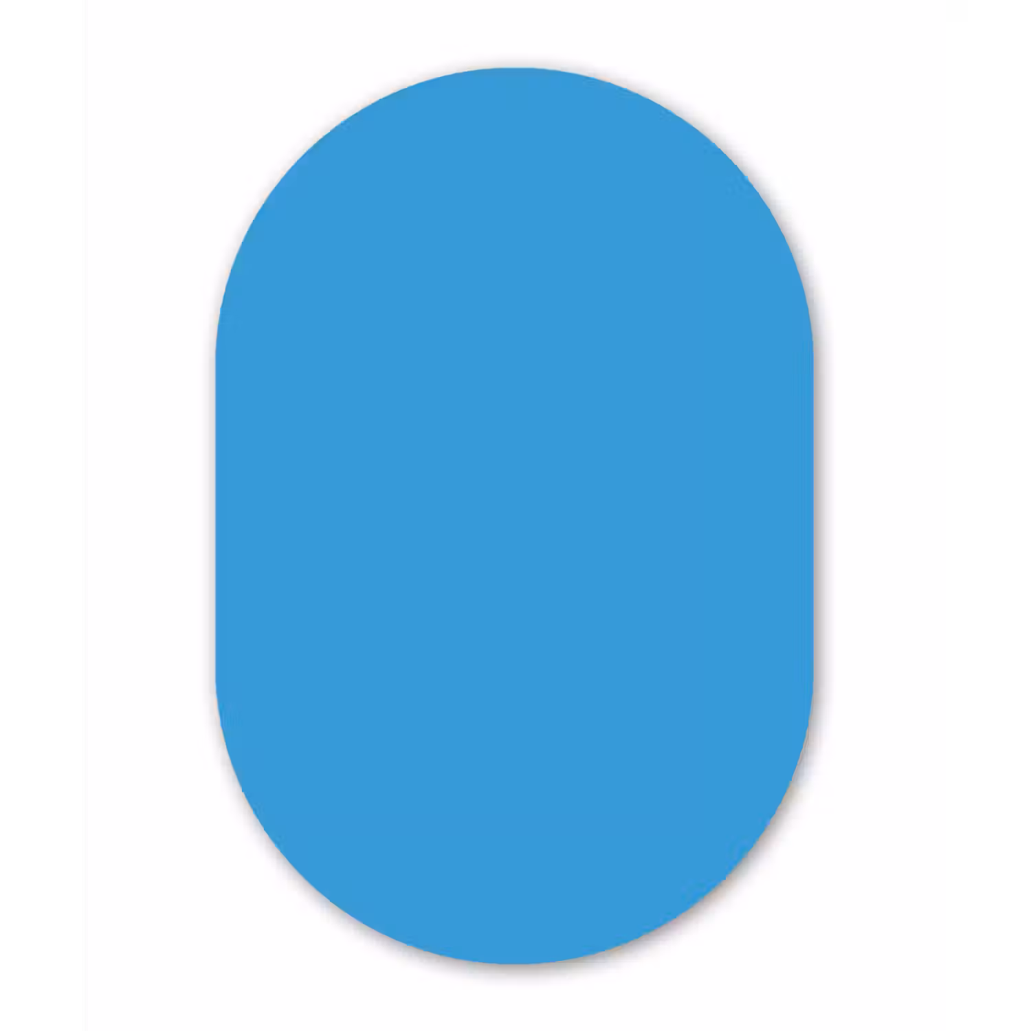 Cerulean - Breeze - Blauw Wandcirkel Ovaal Forex klein 630 -3d