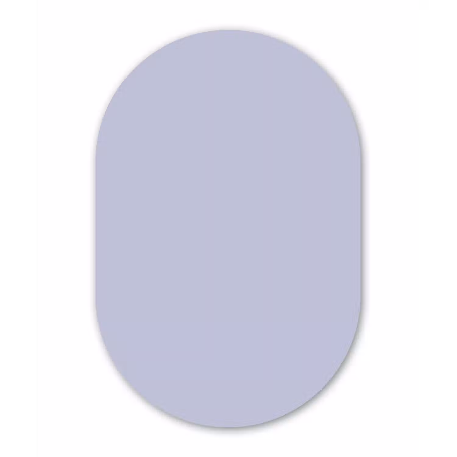 Chalky - Lavender - Paars Wandcirkel Ovaal Forex klein 630 -3d