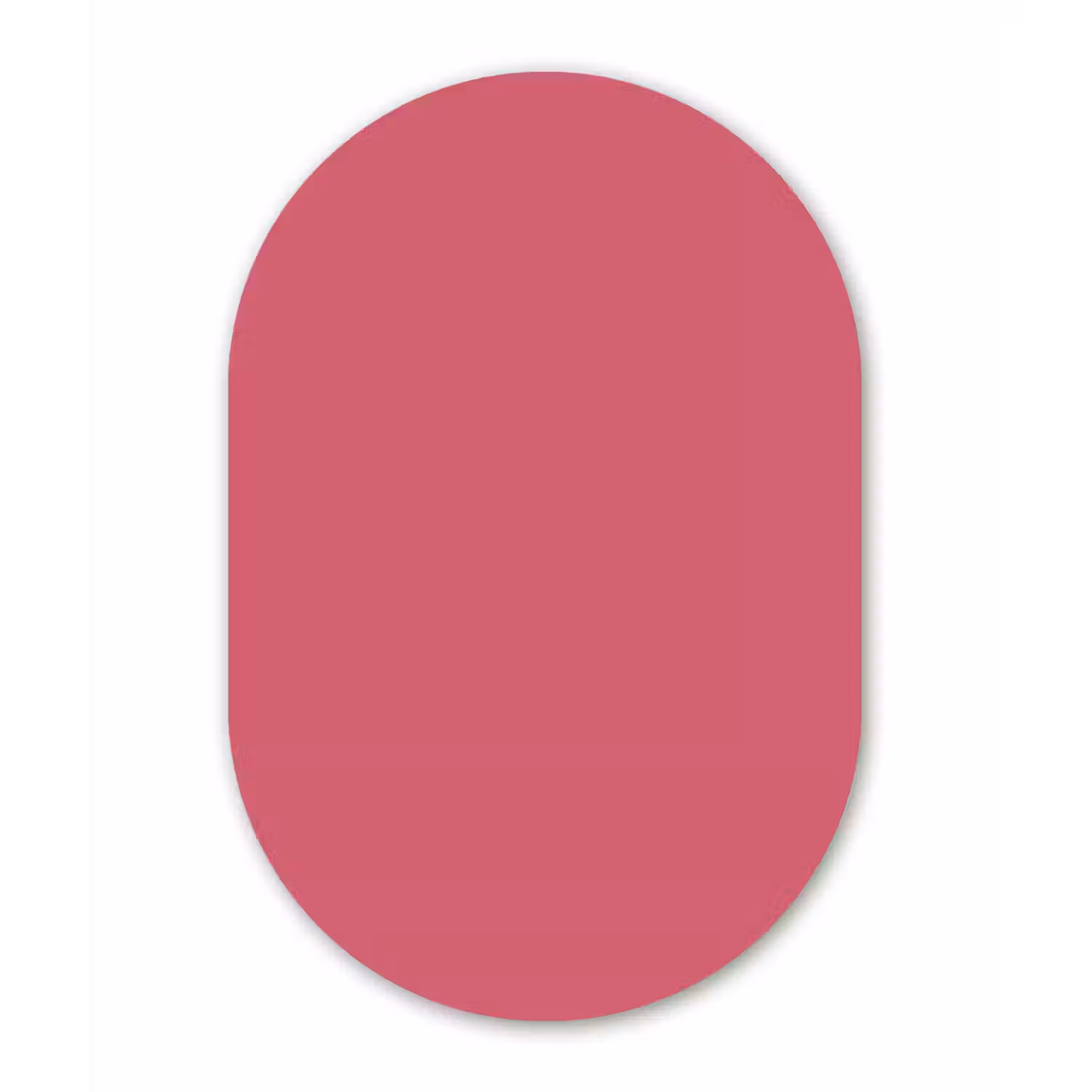 Crimson - Rose - Roze Wandcirkel Ovaal Forex klein 630 -3d