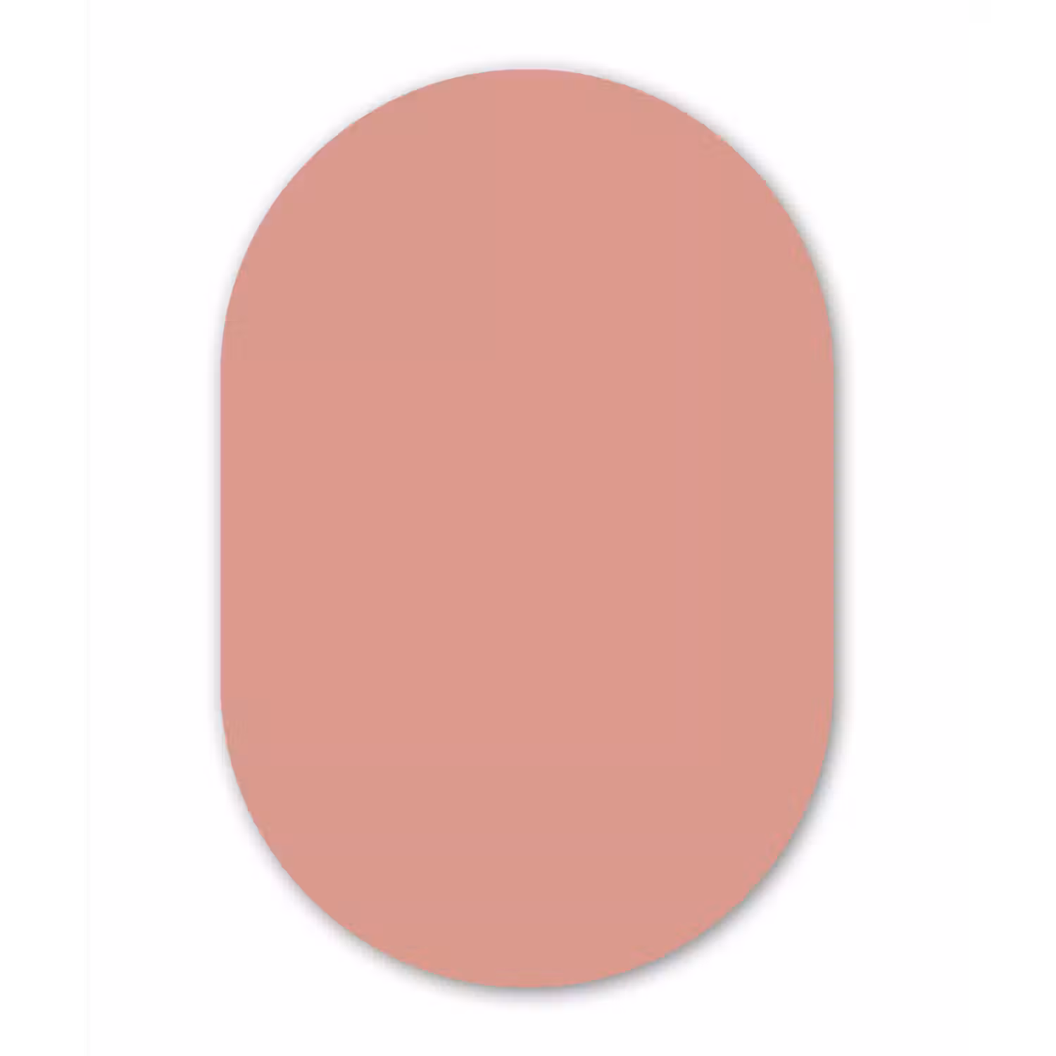 Muted - Salmon - Koraal Wandcirkel Ovaal Forex klein 630 -3d