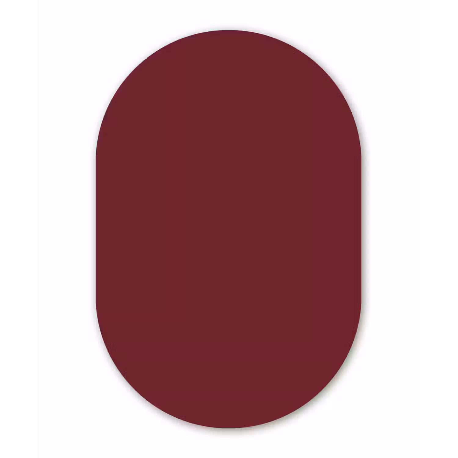 Dark - Garnet - Rood Wandcirkel Ovaal Forex klein 630 -3d