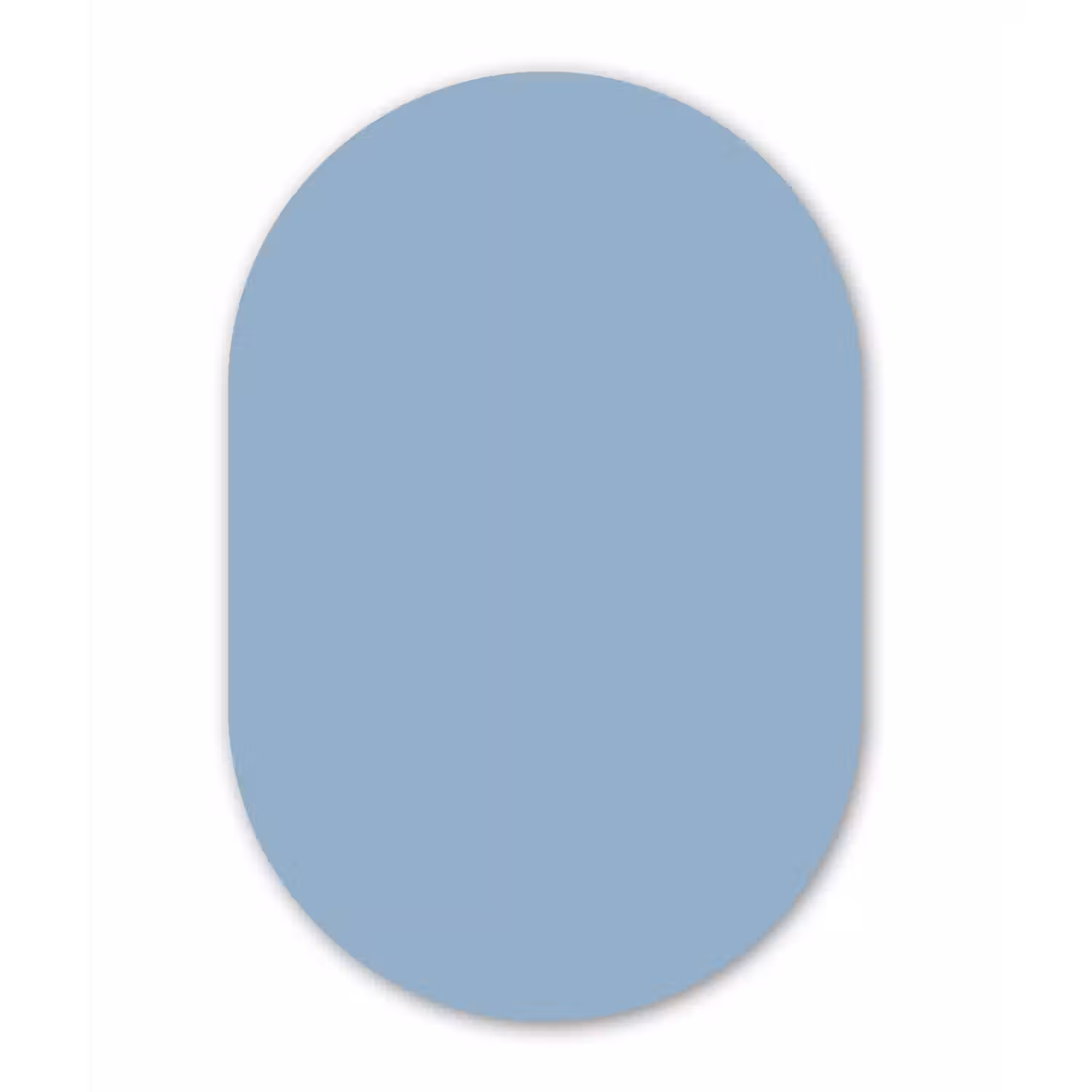 Dusty - Denim - Blauw Wandcirkel Ovaal Forex klein 630 -3d