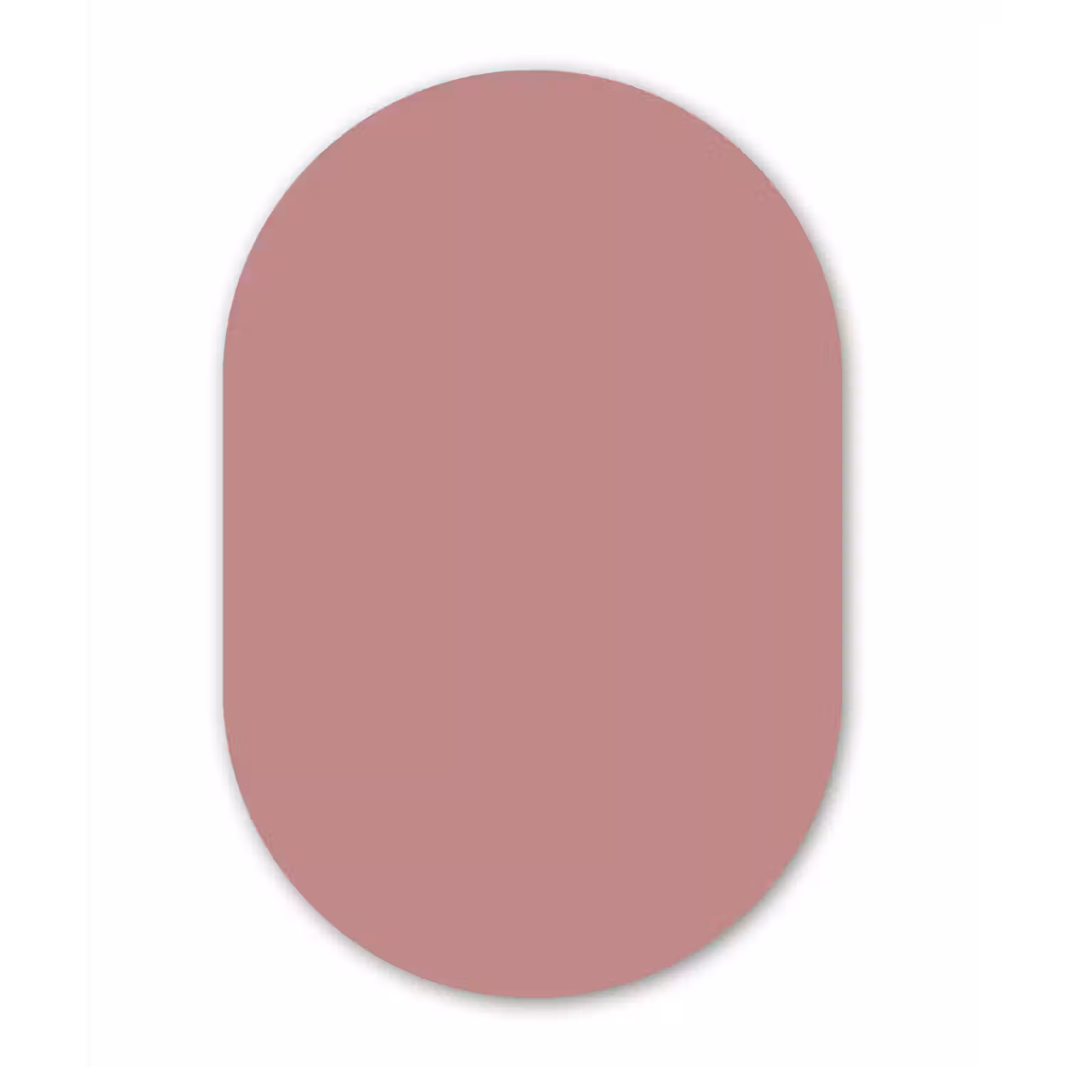 Dusty - Rose - Roze Wandcirkel Ovaal Forex klein 630 -3d