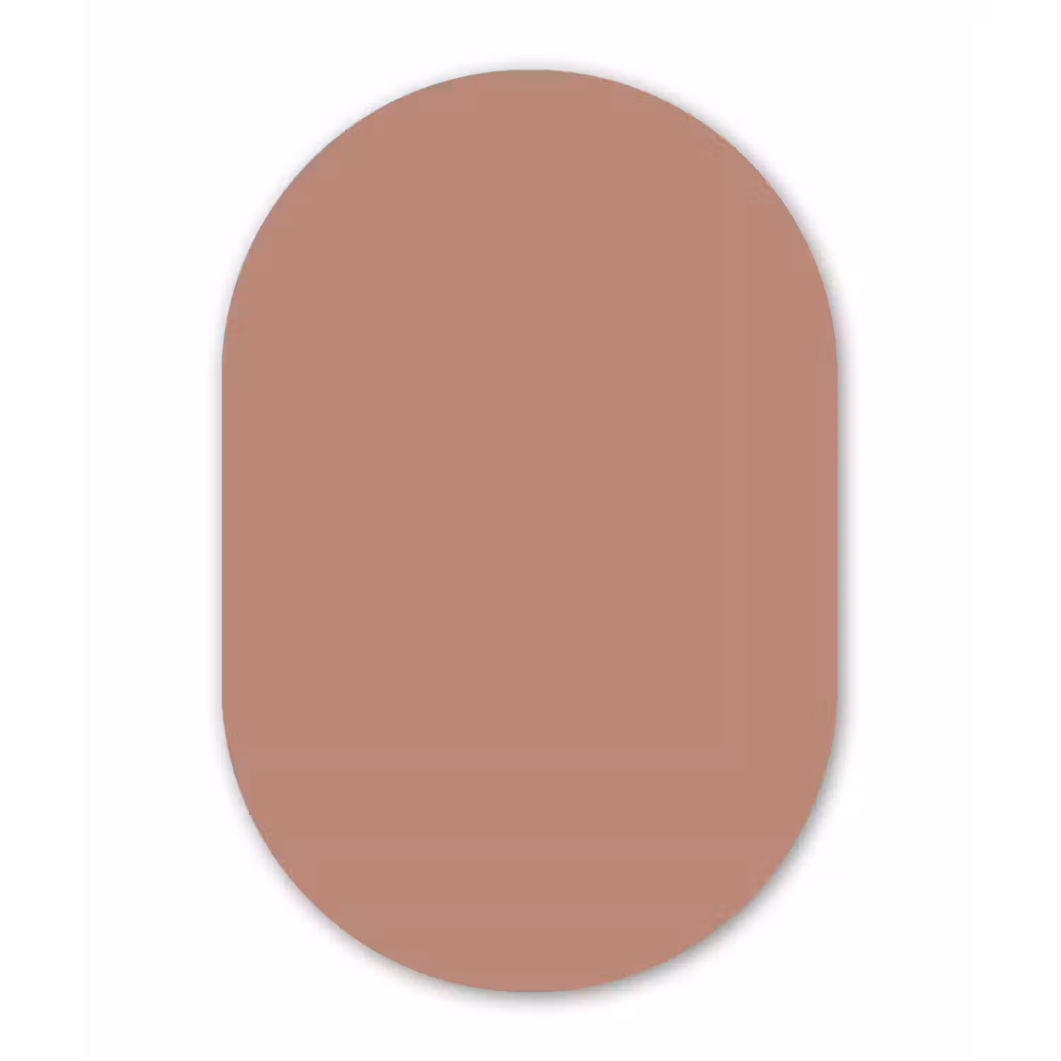 Earthy - Blusher - Roze Wandcirkel Ovaal Forex klein 630 -3d