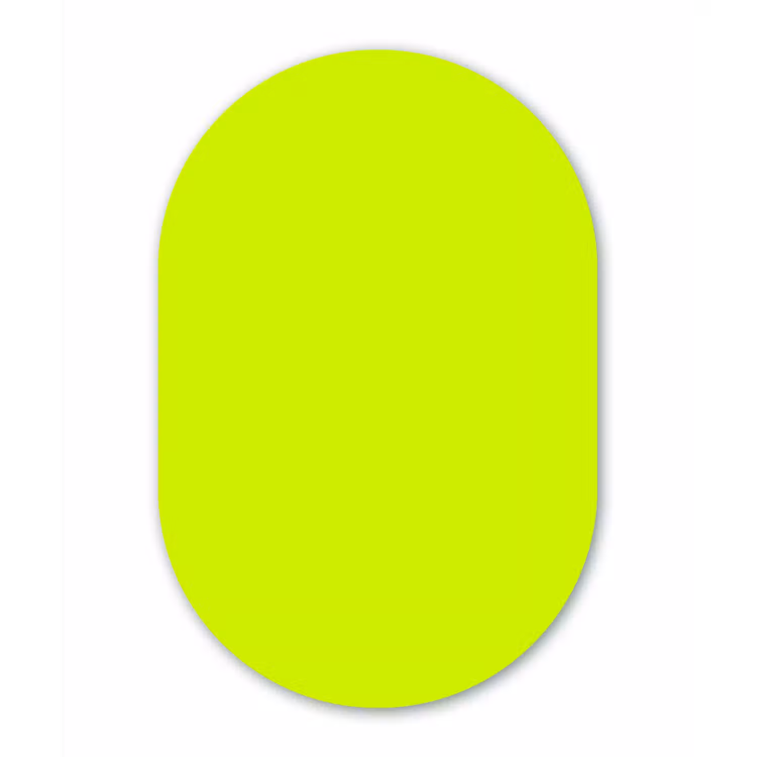 Electric - Lemon - Geel Wandcirkel Ovaal Forex klein 630 -3d