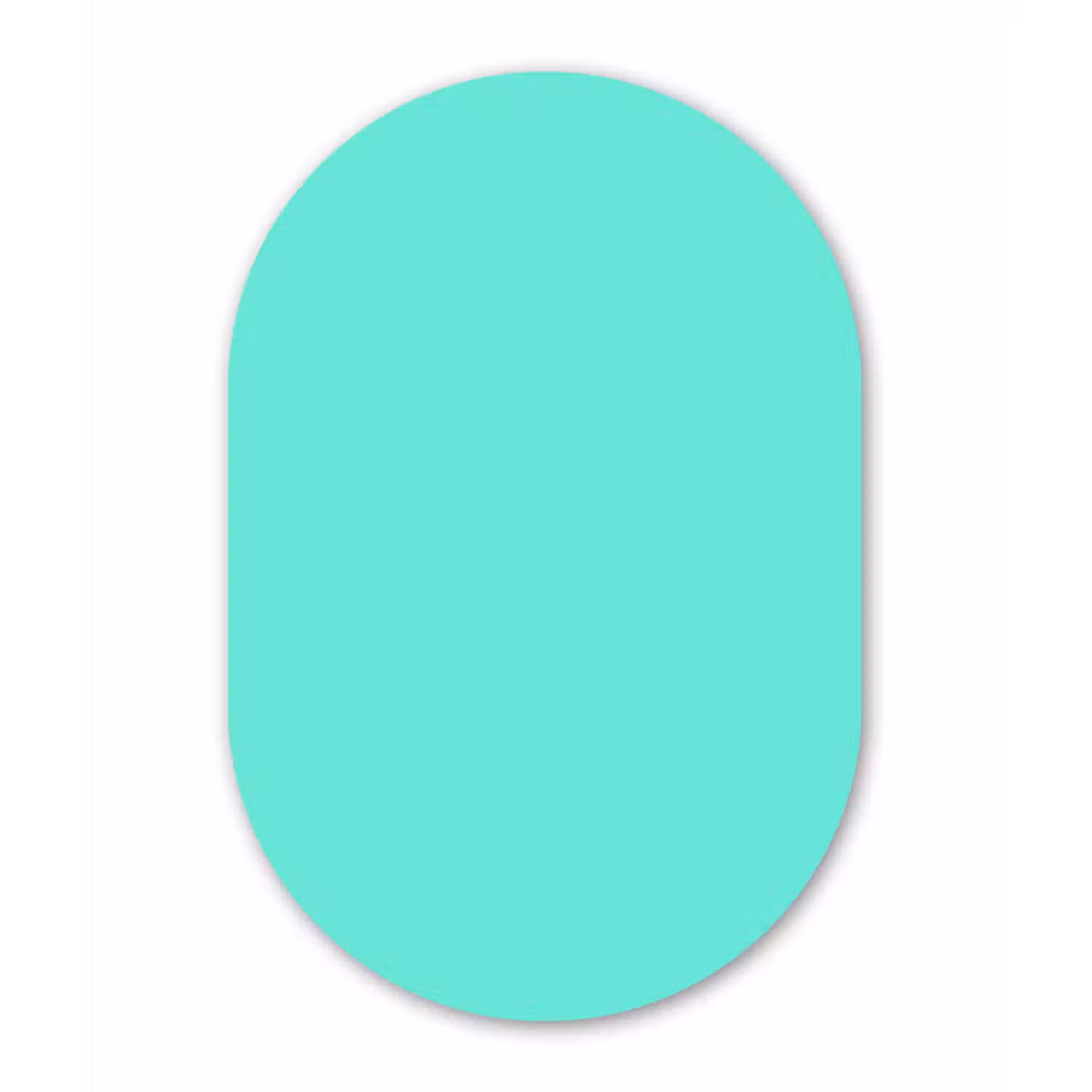 Electric - Cyan - Turkoois Wandcirkel Ovaal Forex klein 630 -3d