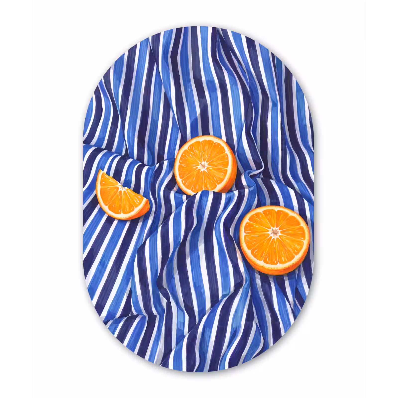 Forexbild Oval - Essen – Obst – Orange - Eten - Fruit - Oranje Wandcirkel Ovaal Forex klein