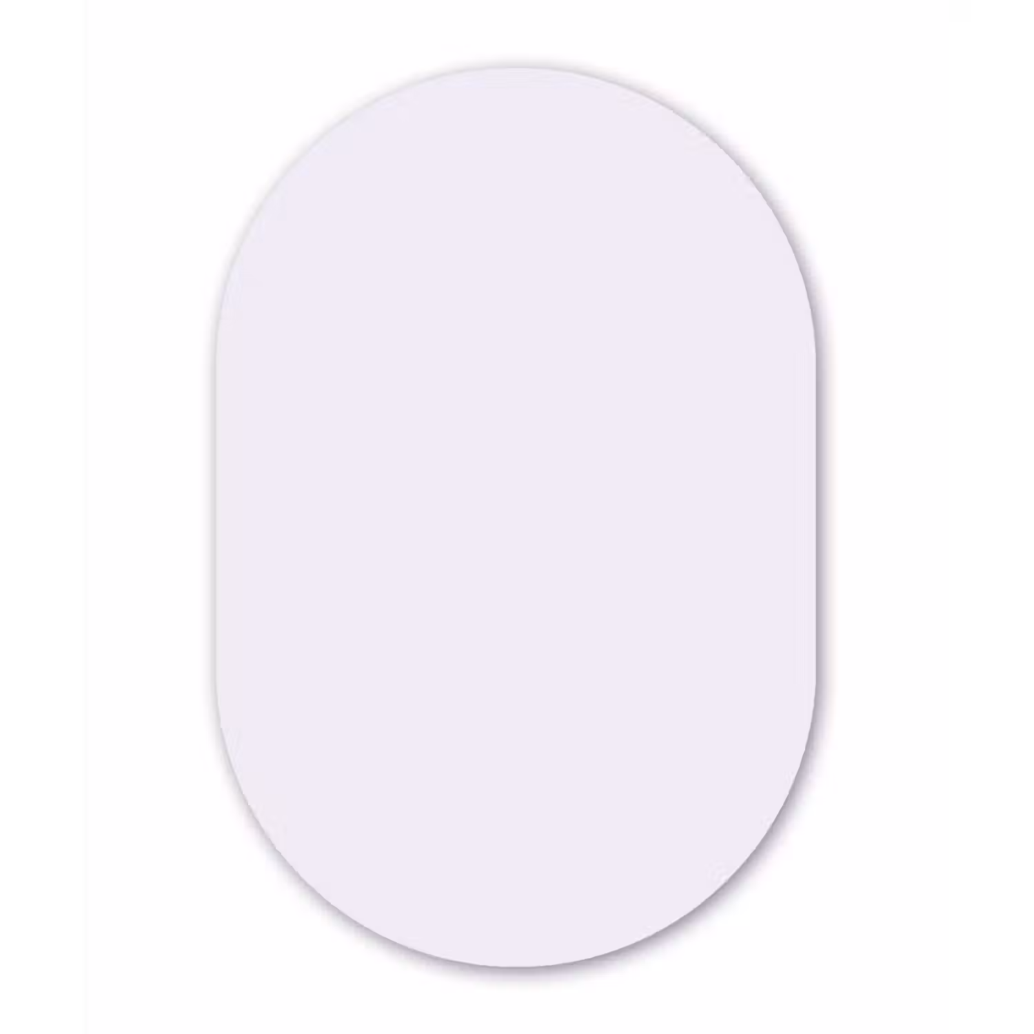 Lilac - Luxe - Paars Wandcirkel Ovaal Forex klein 630 -3d