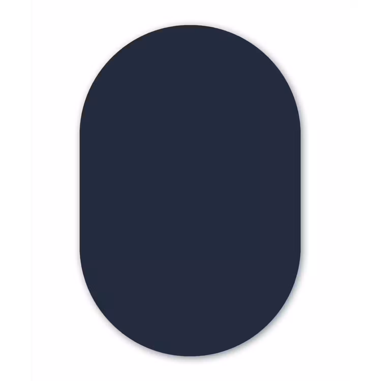 Geldersblauw - Blauw - Klassiek Wandcirkel Ovaal Forex klein 630 -3d